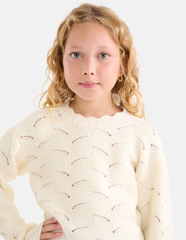 Offener Strickpullover Off White SHOEBY GIRLS