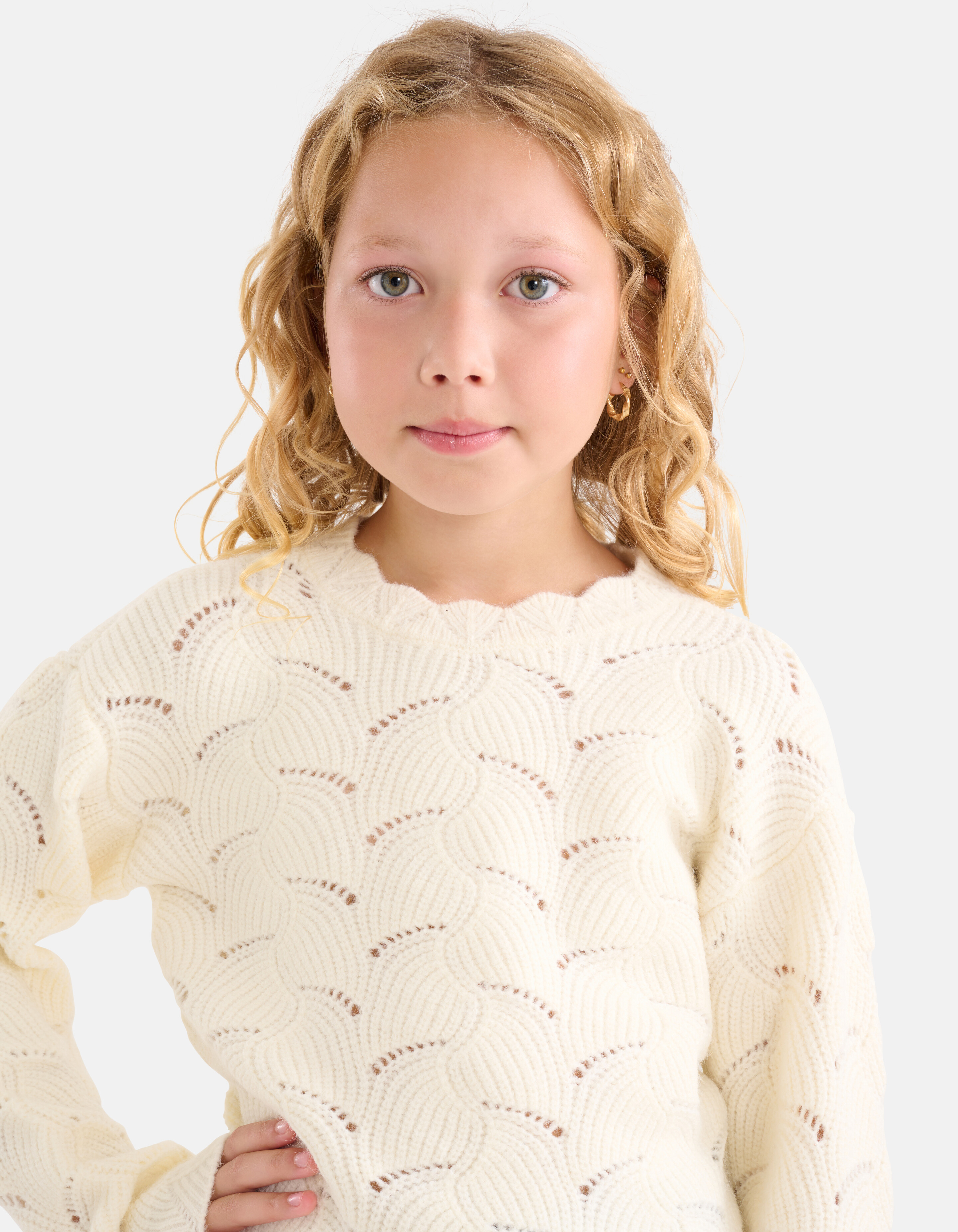 Offener Strickpullover Off White SHOEBY GIRLS