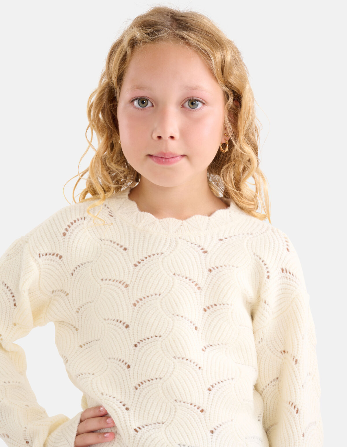 Offener Strickpullover Off White SHOEBY GIRLS