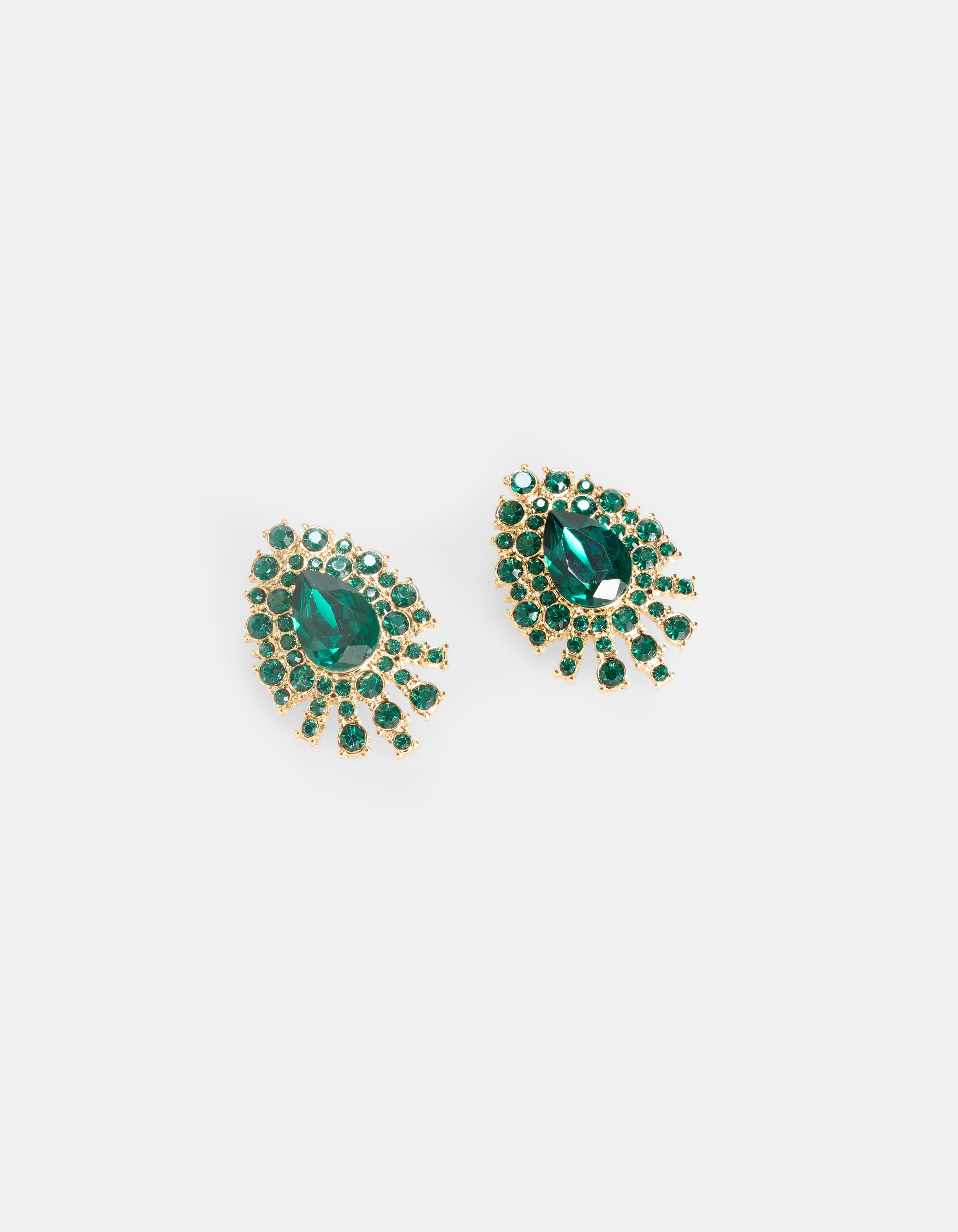 Grüne Vintage-Ohrringe SHOEBY ACCESSOIRES