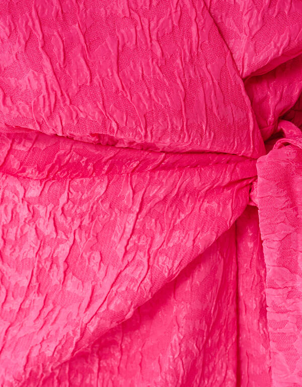 Texturiertes Minikleid aus Jacquard in Rosa SHOEBY WOMEN