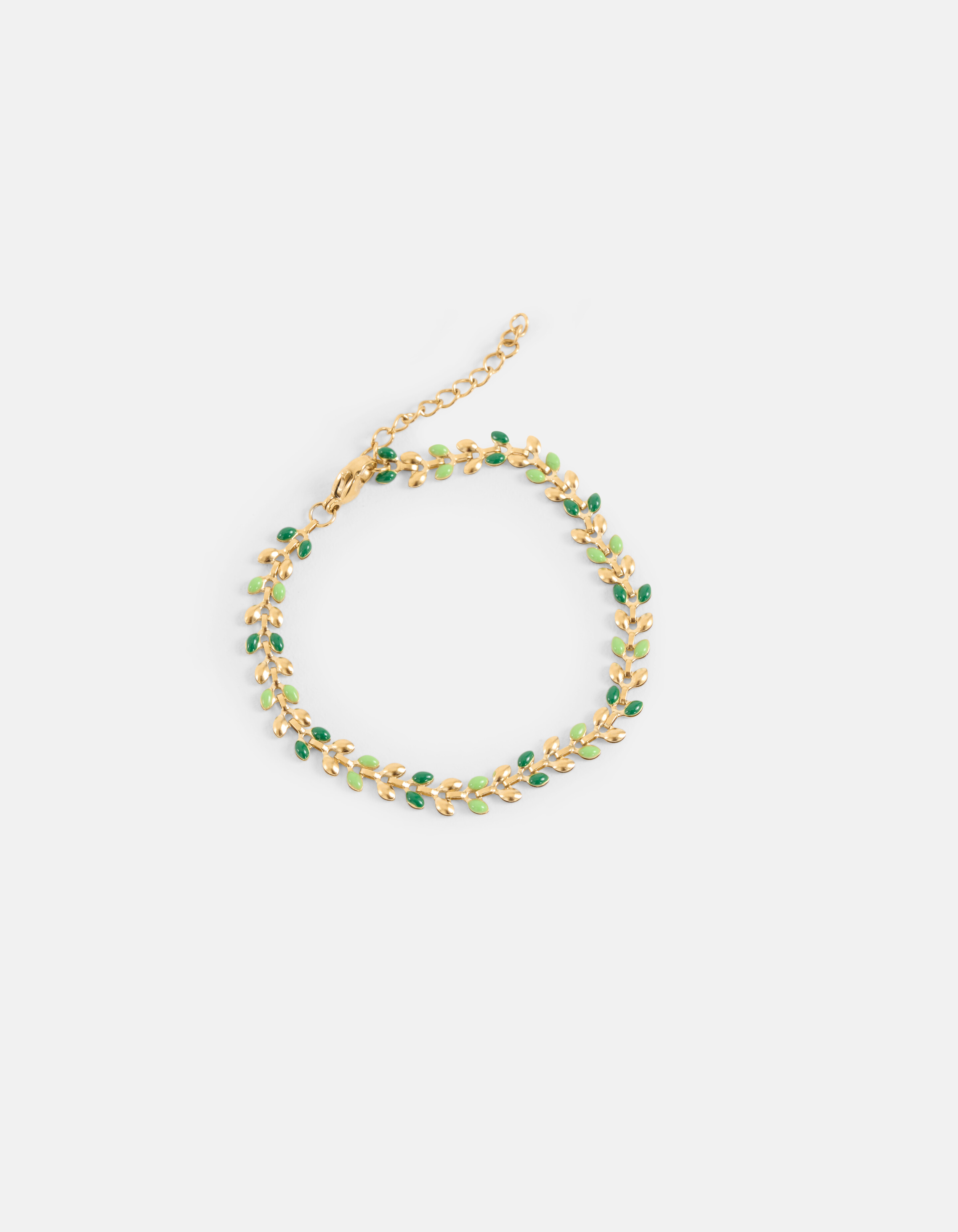 Buntes Blatt Armband Gold SHOEBY ACCESSOIRES