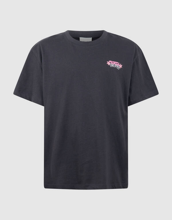 Tropez Artwork T-Shirt Dunkelgrau SHOEBY GIRLS