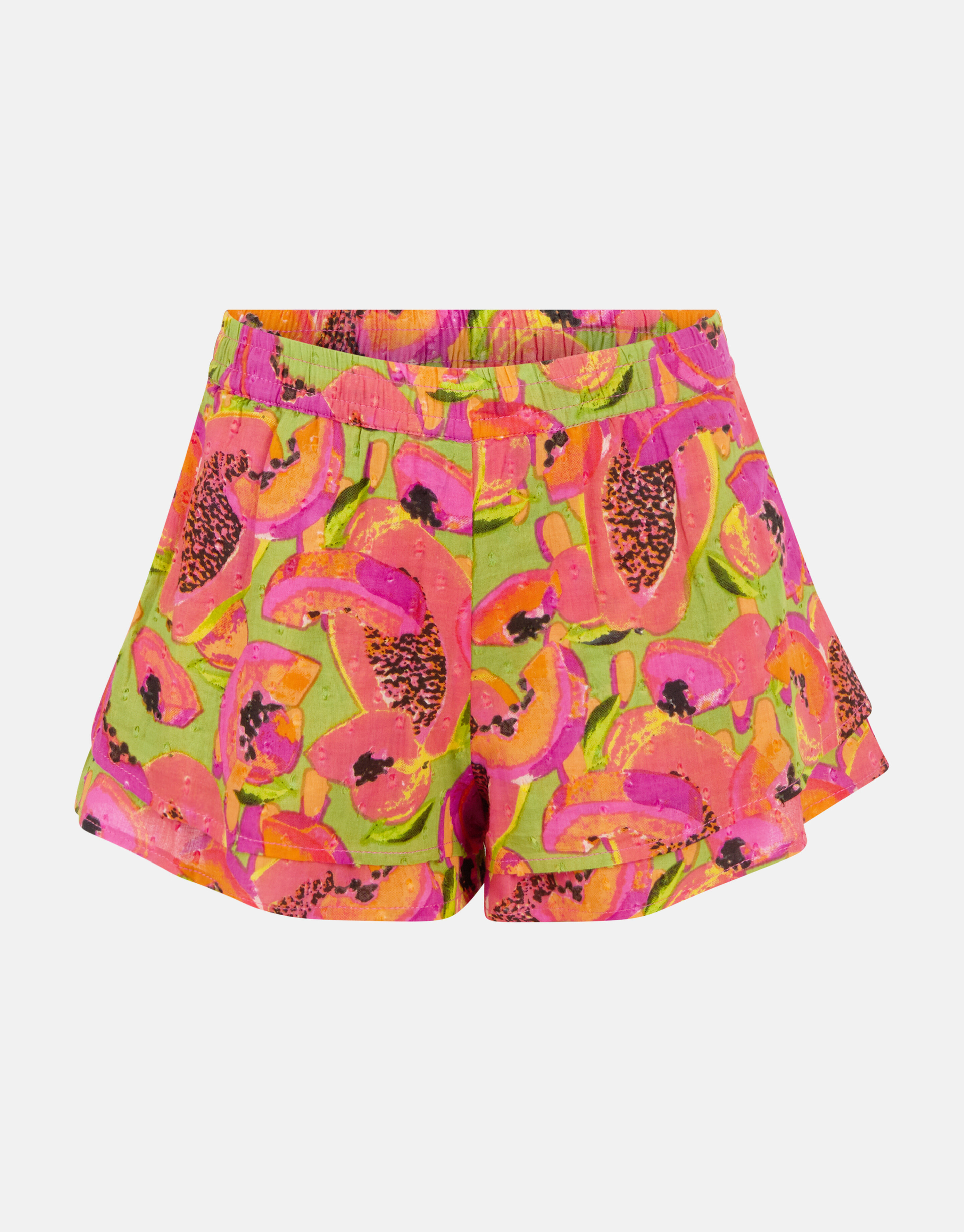 Shorts mit Obstmuster Grün SHOEBY GIRLS