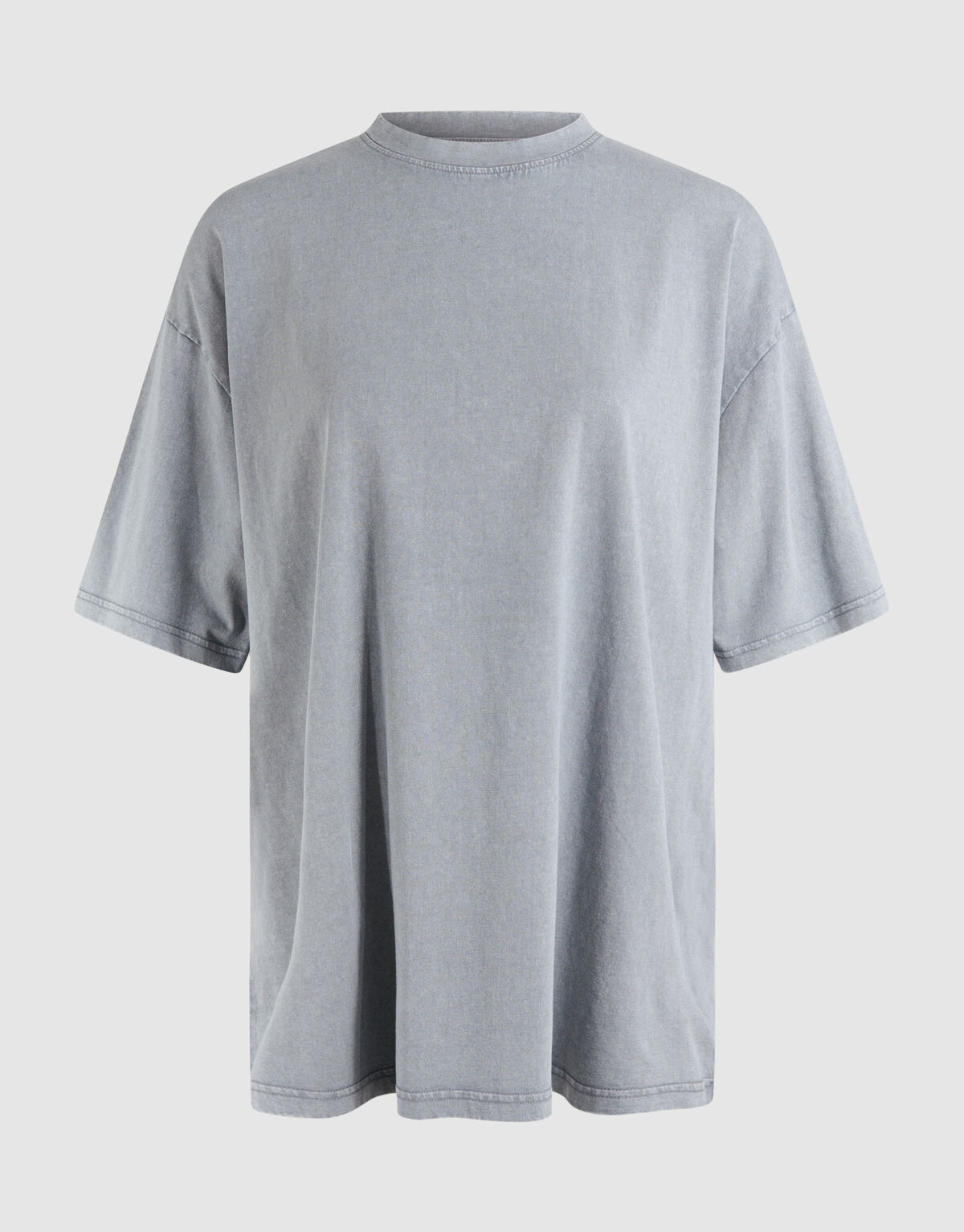 Übergroßes gewaschenes T-shirt Hellgrau SHOEBY WOMEN