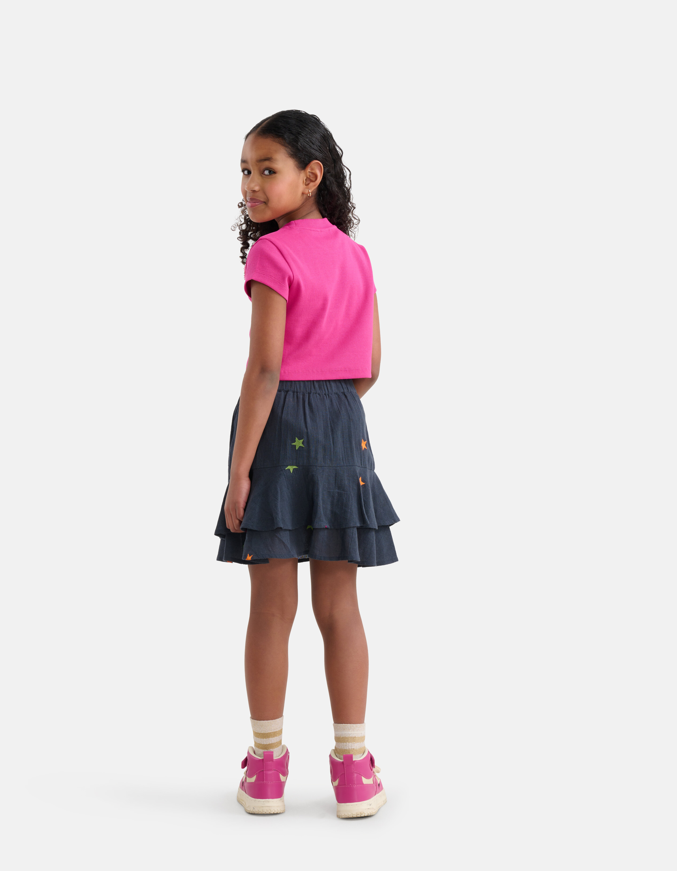 Bedruckter Sterne-Rock Dunkelgrau SHOEBY GIRLS
