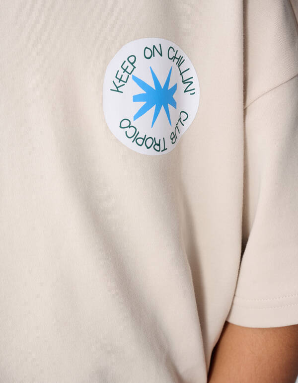 Chilling Artwork T-Shirt Beige SHOEBY BOYS