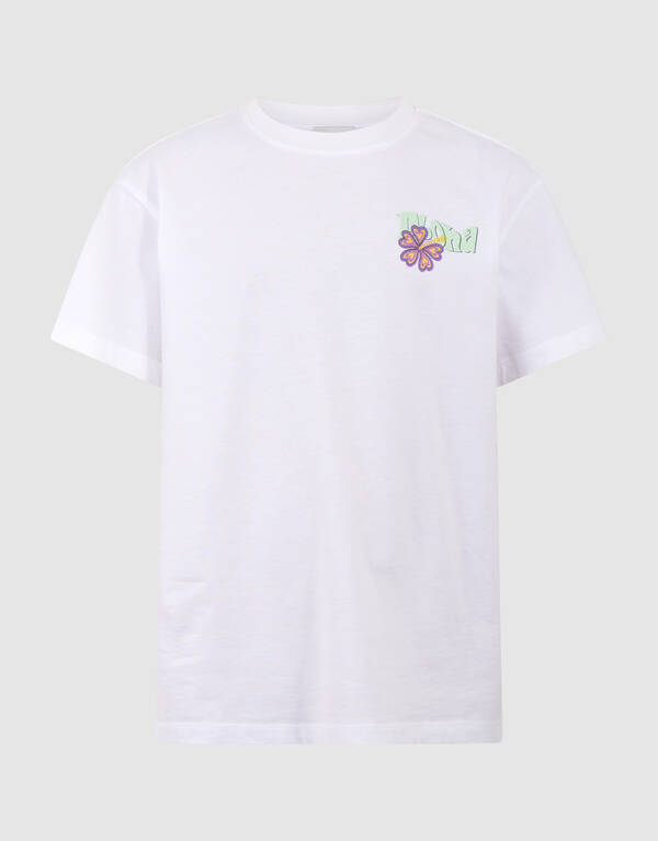 Aloha Artwork T-Shirt Wei&szlig; SHOEBY GIRLS