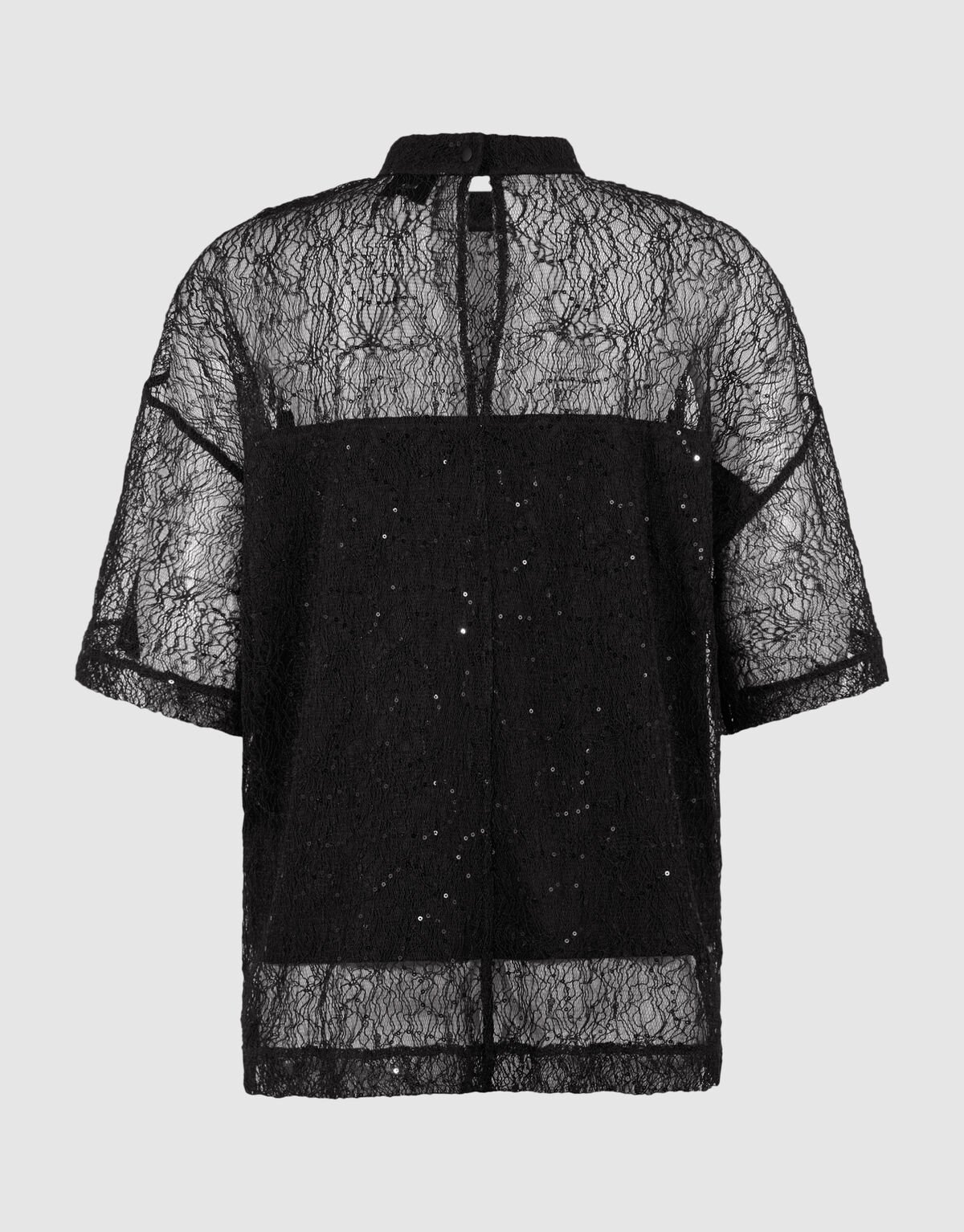 Kanten T-Shirt Schwarz SHOEBY WOMEN