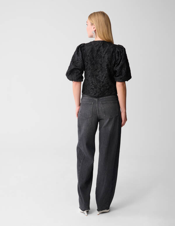 Puff Jacquard Jacke Schwarz SHOEBY WOMEN