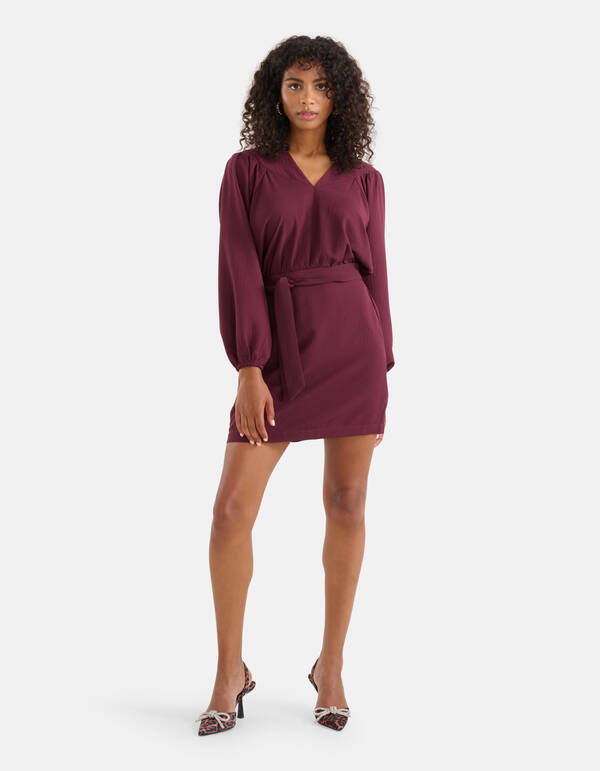 Struktur Kleid Bordeaux SHOEBY WOMEN
