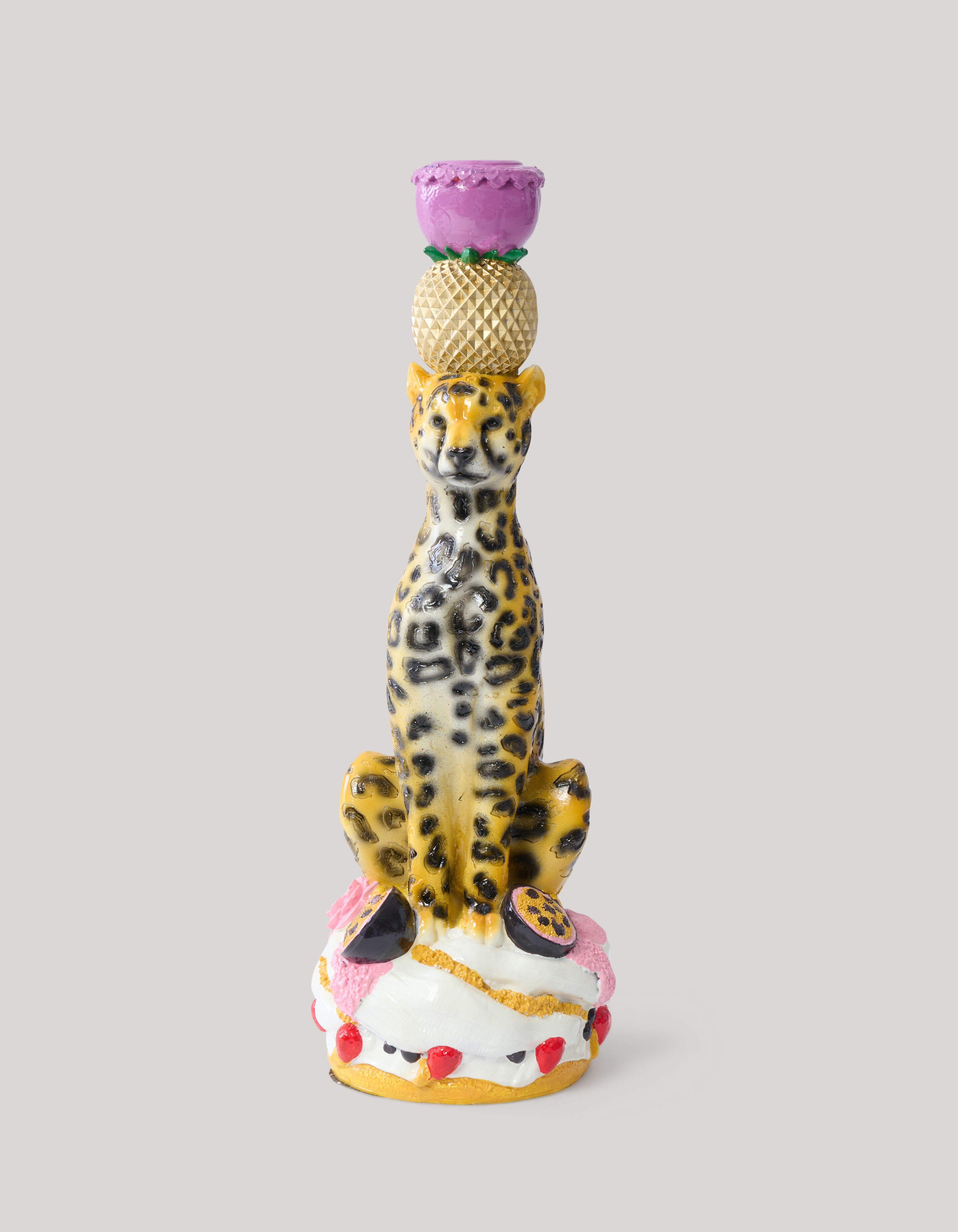 Leopard Kerzenleuchter Rosa von Fred SHOEBY ACCESSOIRES