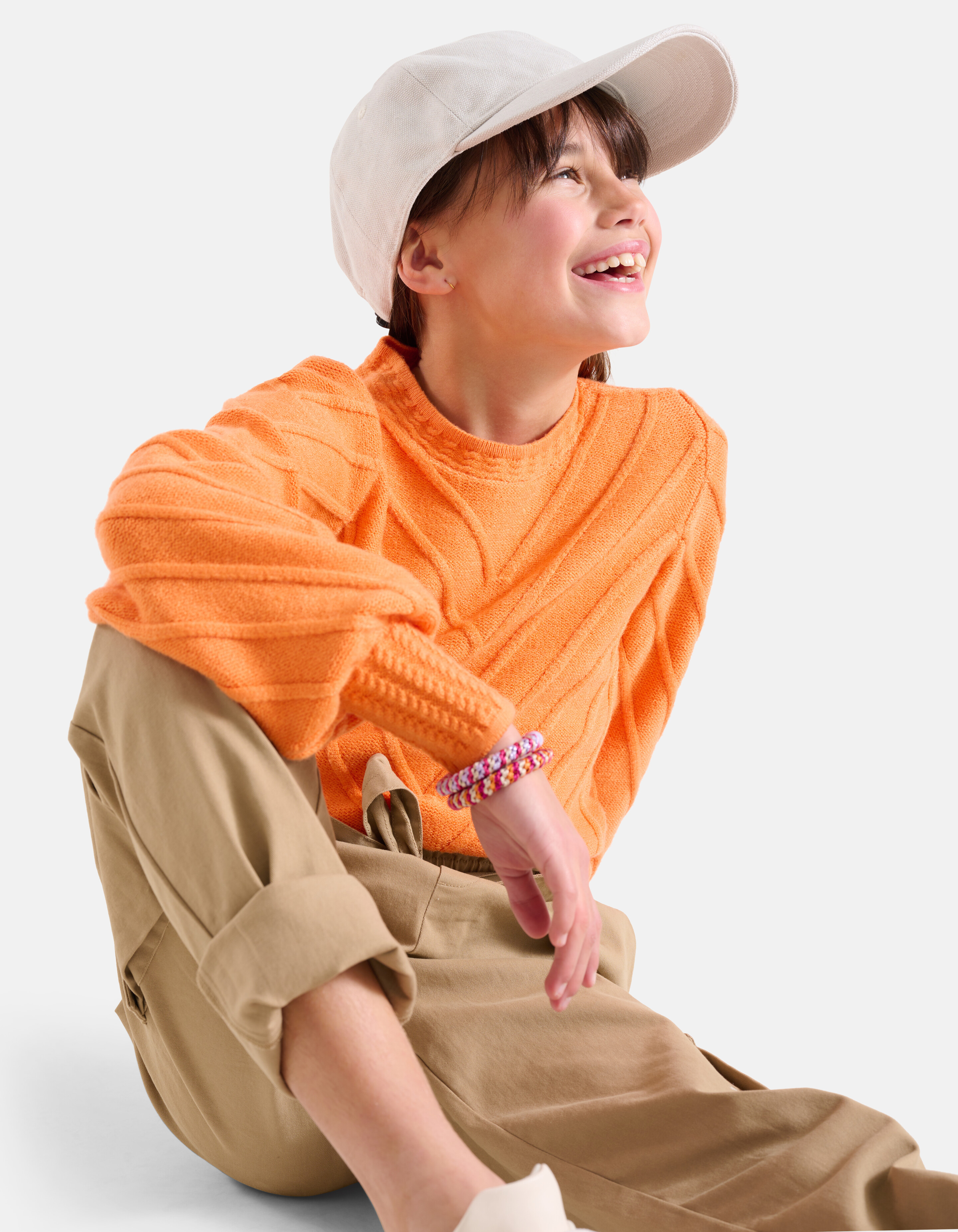 Struktur Pullover Orange SHOEBY GIRLS