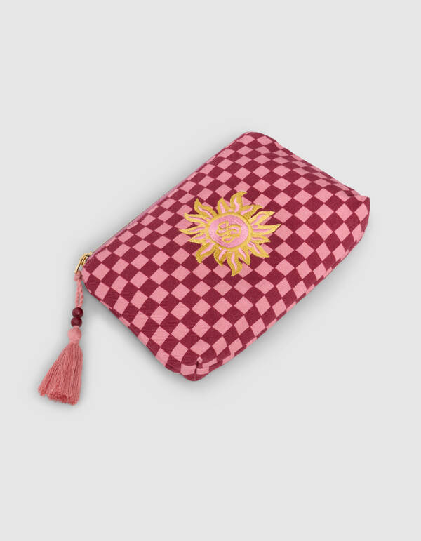 Canvas Make-up-Tasche Hellrosa SHOEBY ACCESSOIRES