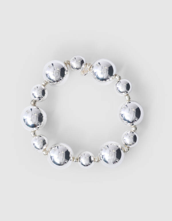 Beaded Armband Silber SHOEBY ACCESSOIRES