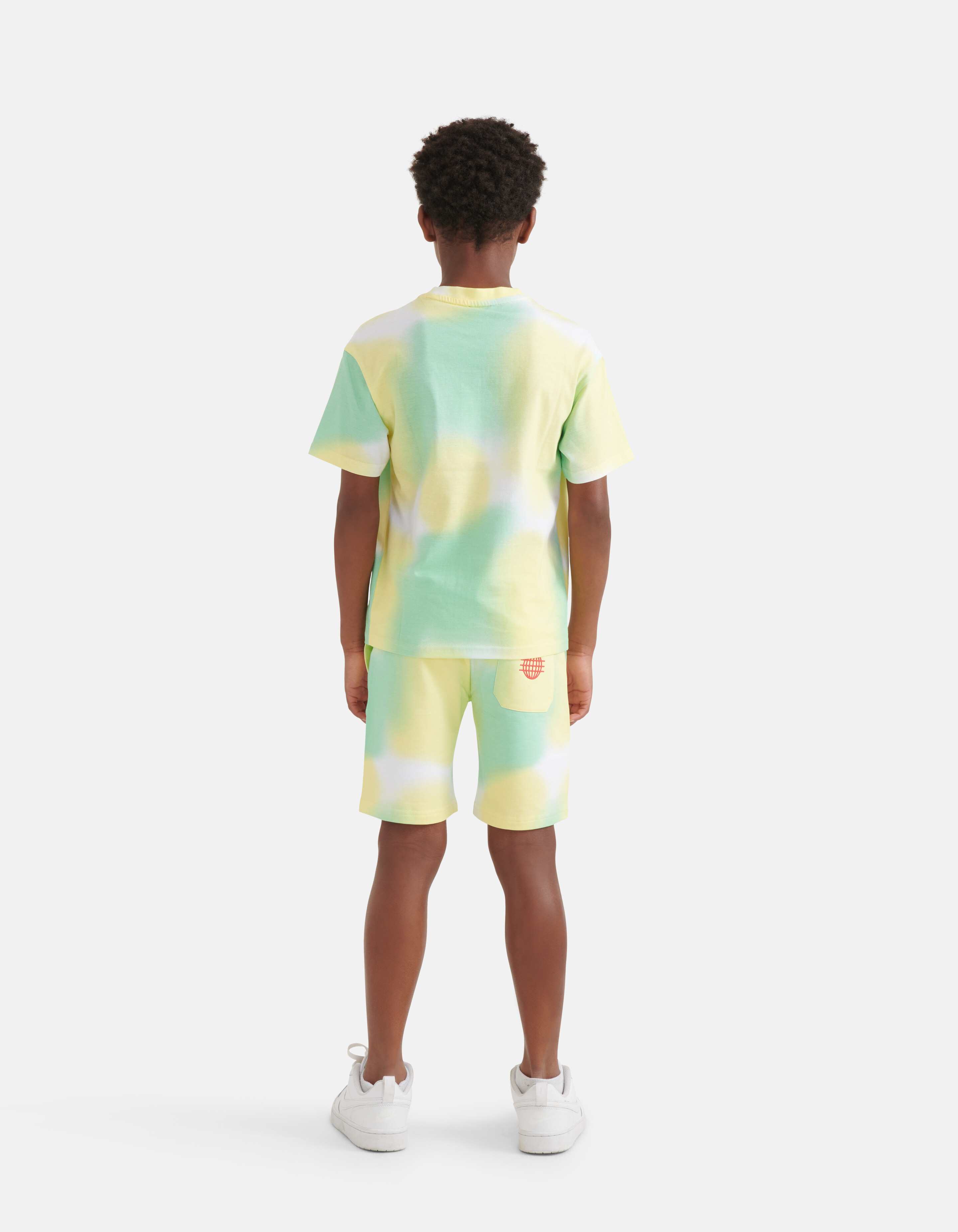 Bedrucktes Tie-Dye-T-Shirt Grün SHOEBY BOYS
