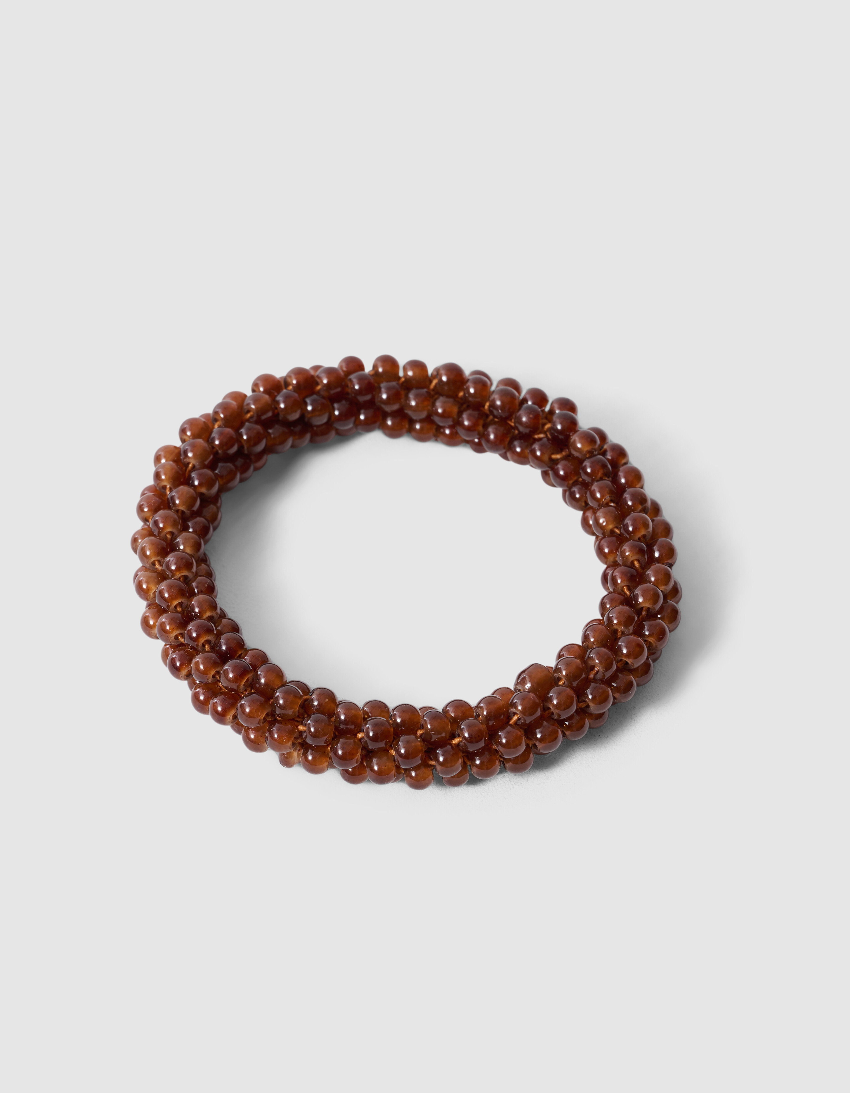 Perlen-Haargummi Dunkelbraun SHOEBY ACCESSOIRES