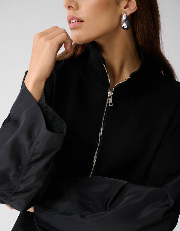 Bomber Ärmel Weste Schwarz von Mieke SHOEBY WOMEN