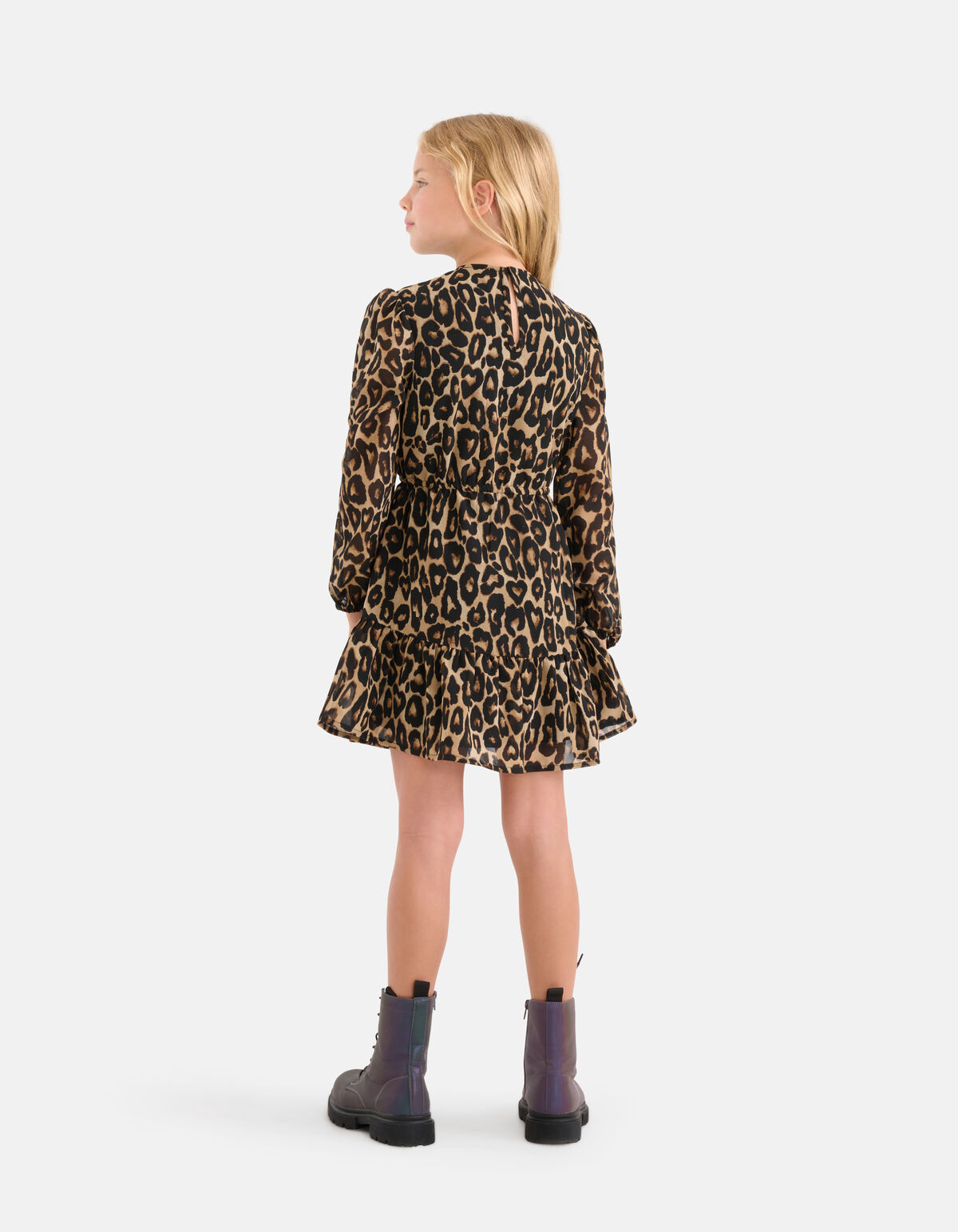 Leopard Print Kleid Braun SHOEBY GIRLS