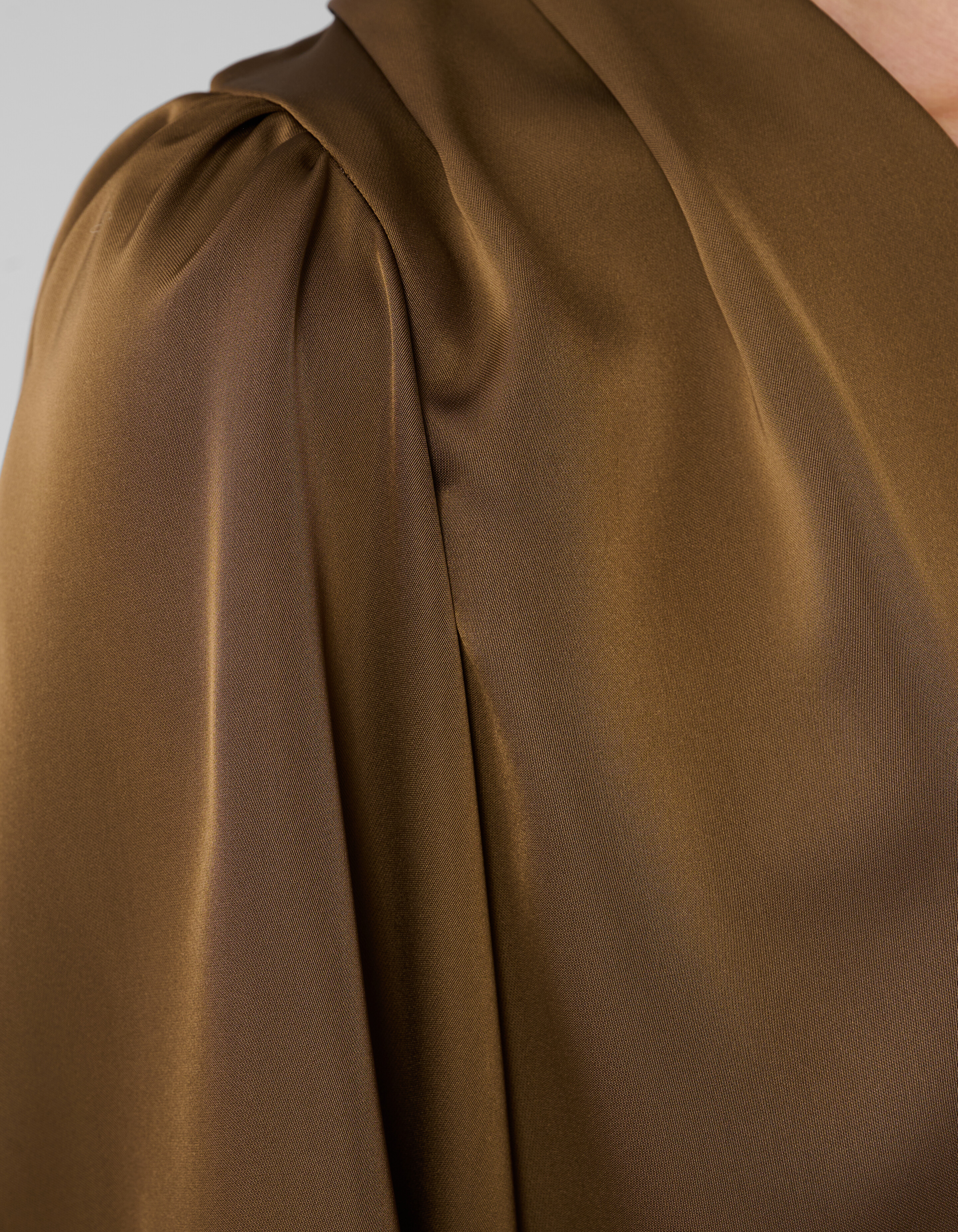 V-hals Blouse Donkergroen SHOEBY WOMEN