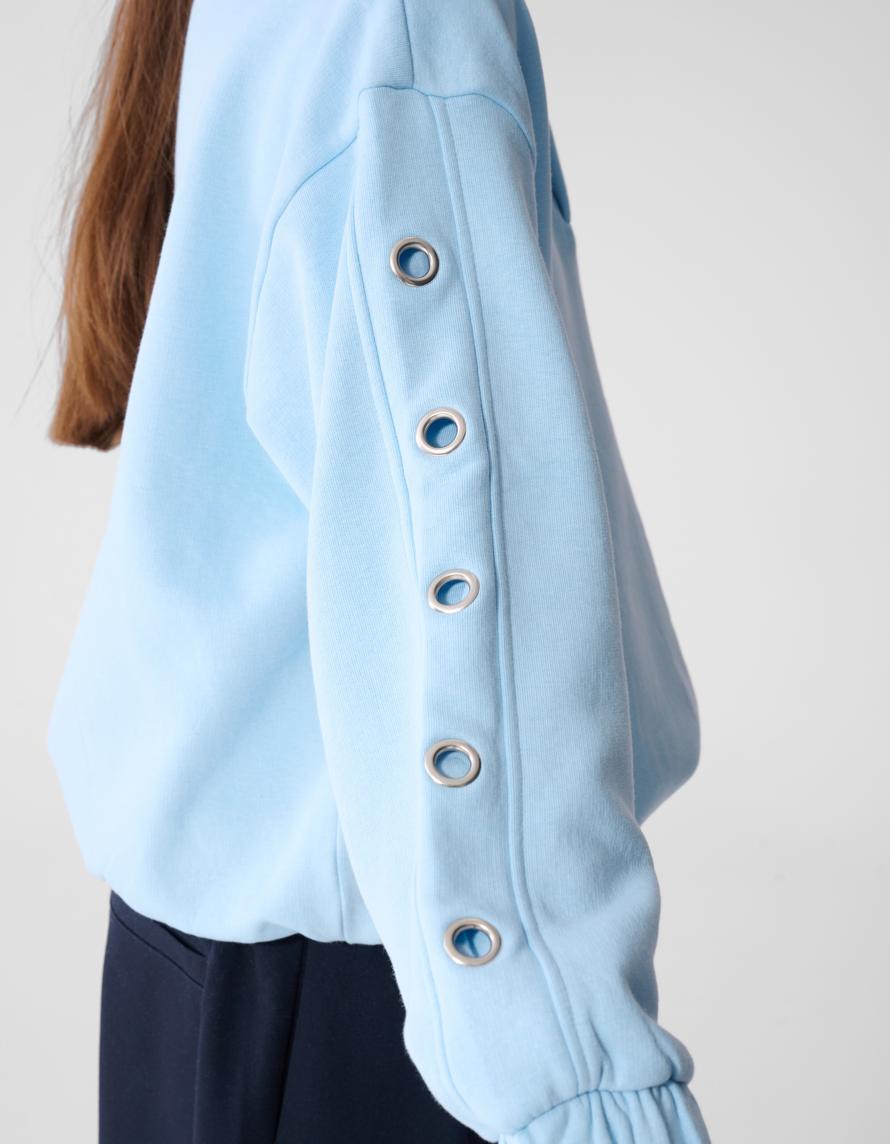 Funnel Neck Sweater Hellblau SHOEBY GIRLS