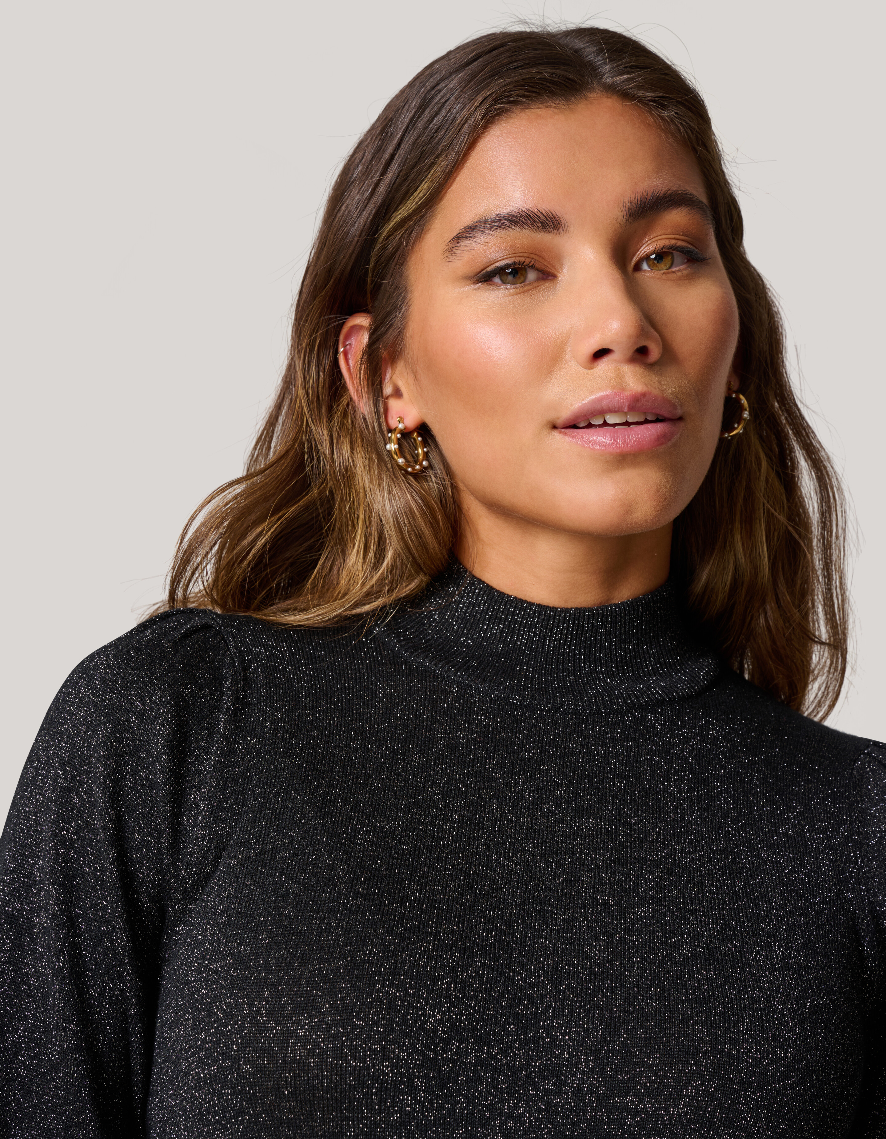 Glitzerpulli Schwarz SHOEBY WOMEN