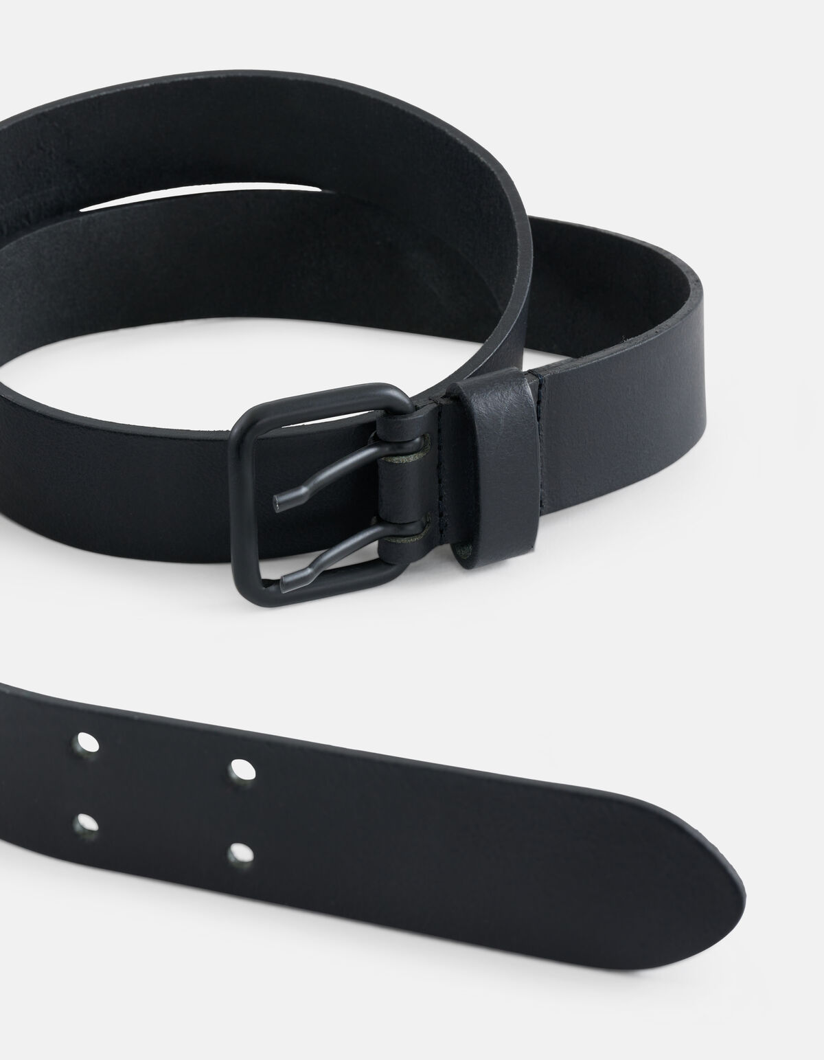Double Pin Gürtel Schwarz ACCESSOIRES SHOEBY