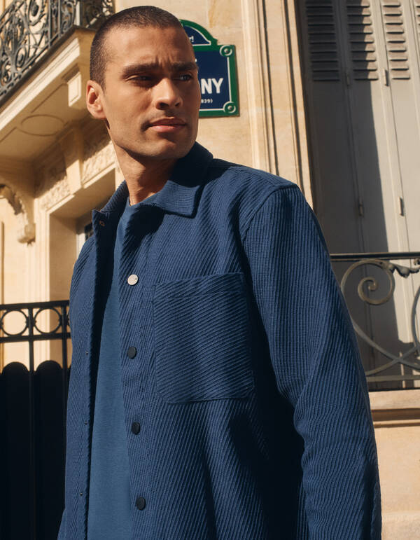 Relaxed Heavy Keper Jacke Blau SHOEBY MEN