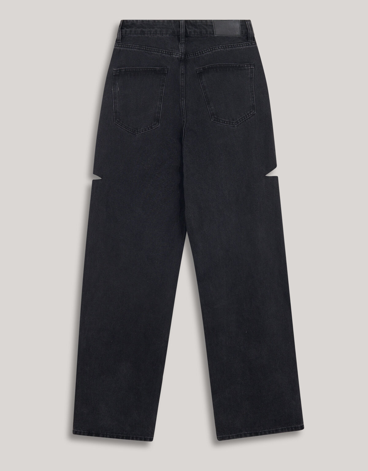 Side Cut Straight Fit Jeans Schwarz SHOEBY WOMEN