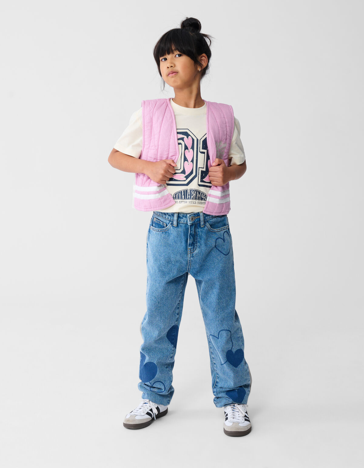 Bestickte Weste Hellrosa SHOEBY GIRLS