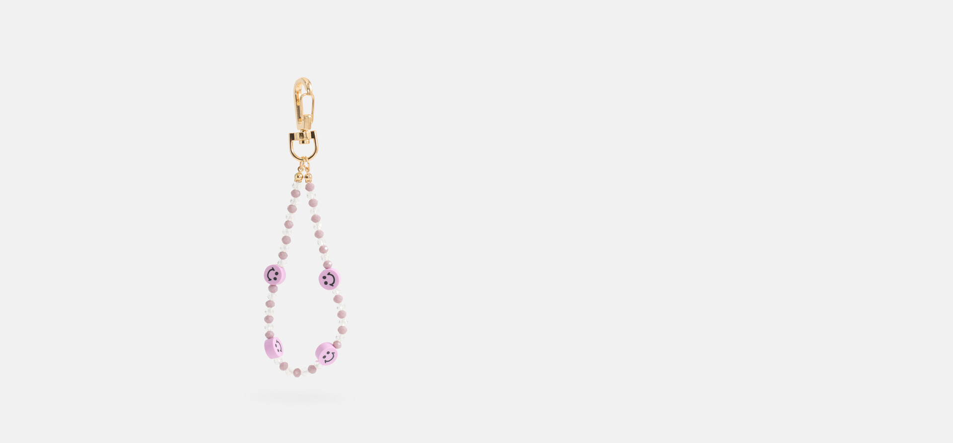 Perlen-Schlüsselanhänger Hellviolett SHOEBY ACCESSOIRES