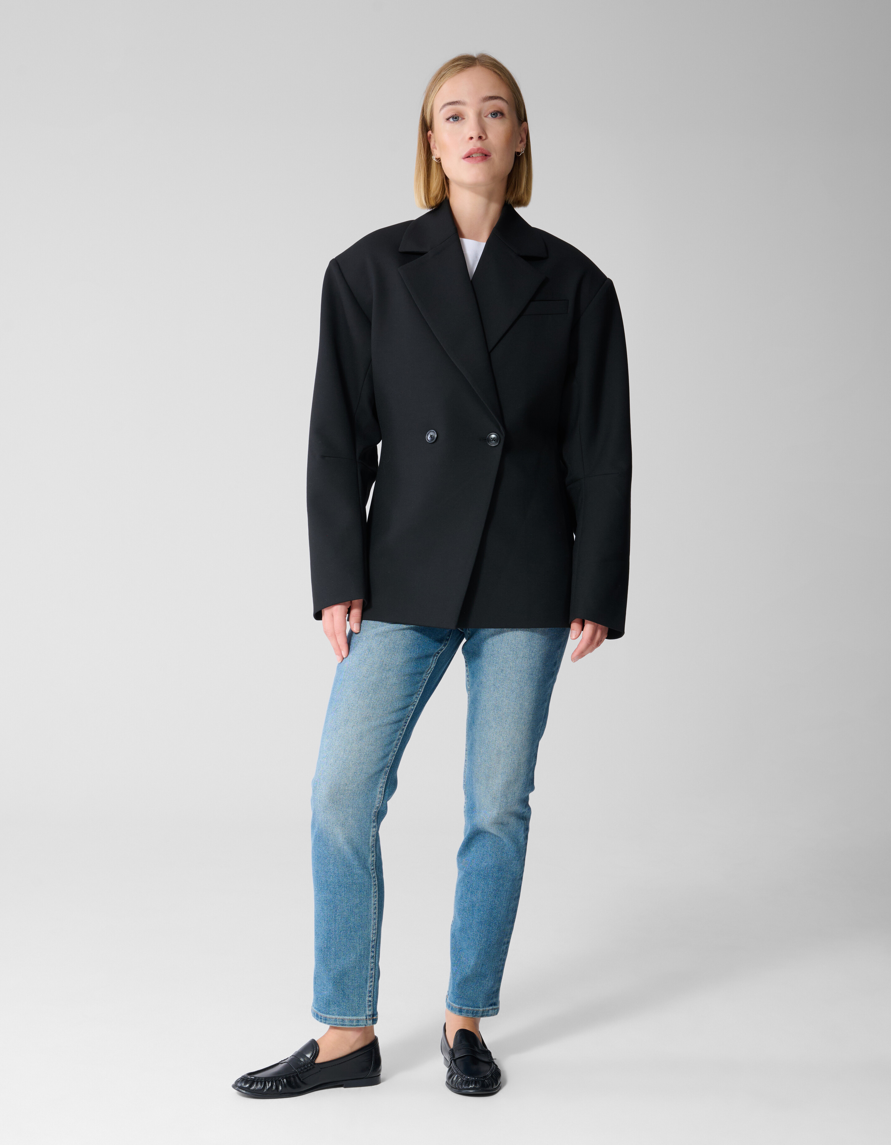 Oversized Shoulder Blazer Schwarz By Lonneke SHOEBY WOMEN