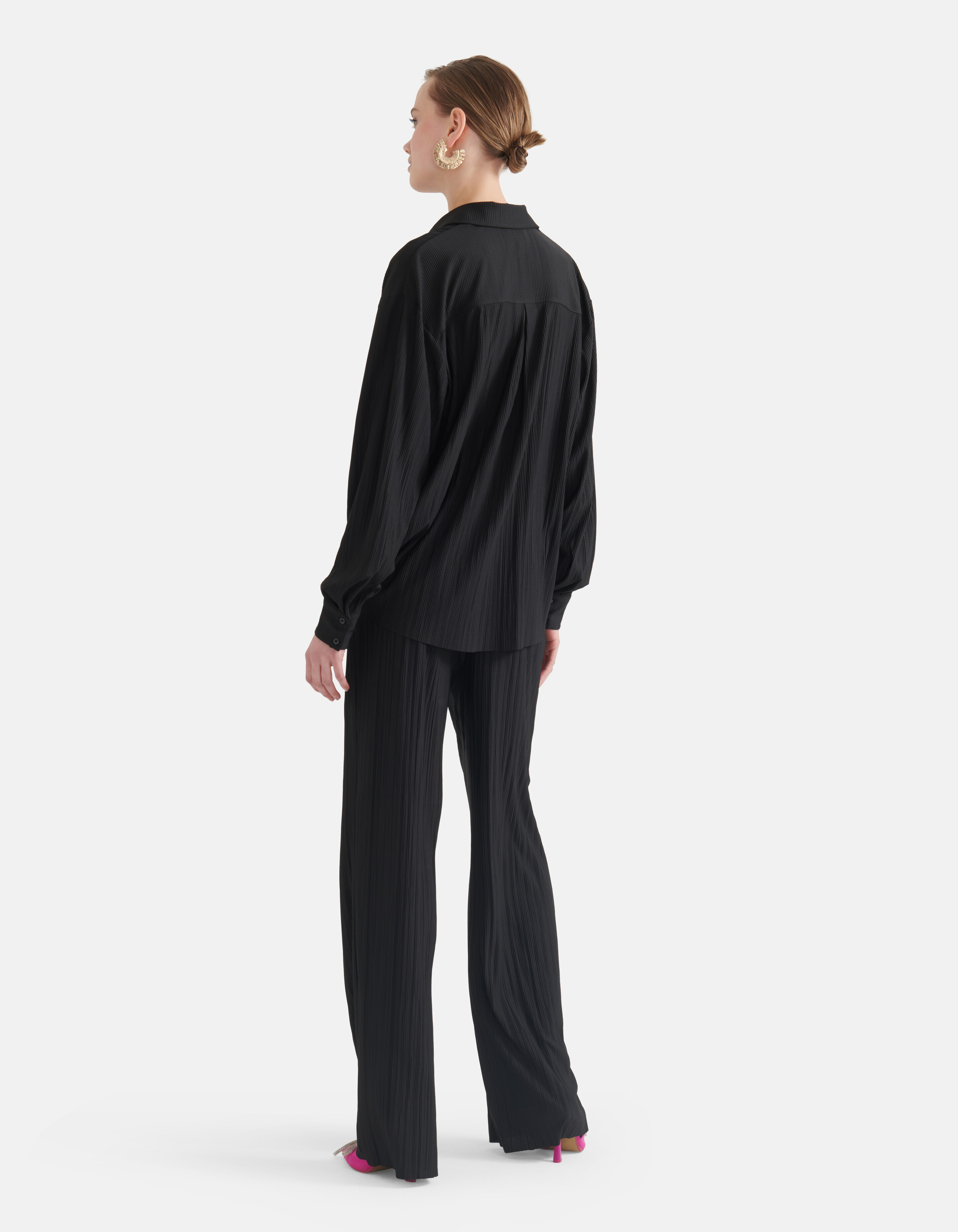 Crinkle Bluse Schwarz SHOEBY WOMEN