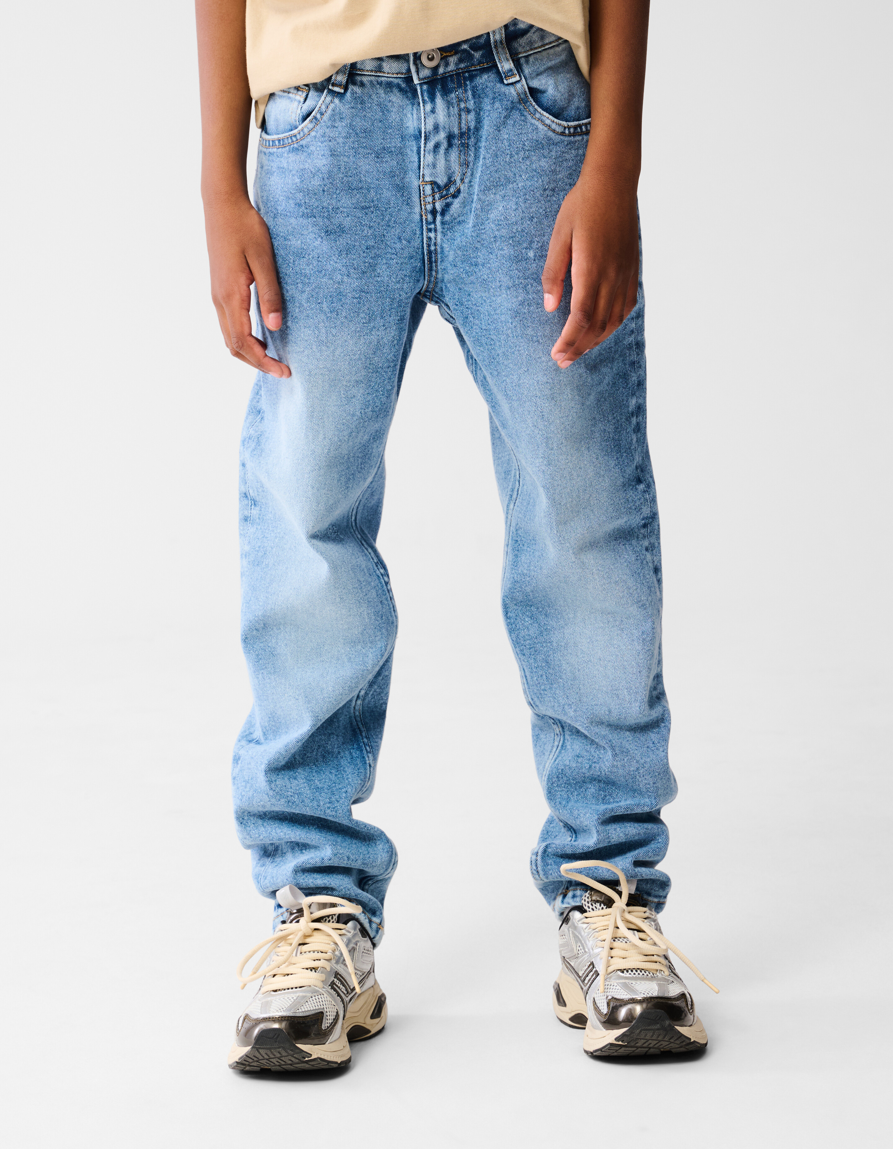 Baggy Fit Jeans Dunkelblau SHOEBY BOYS