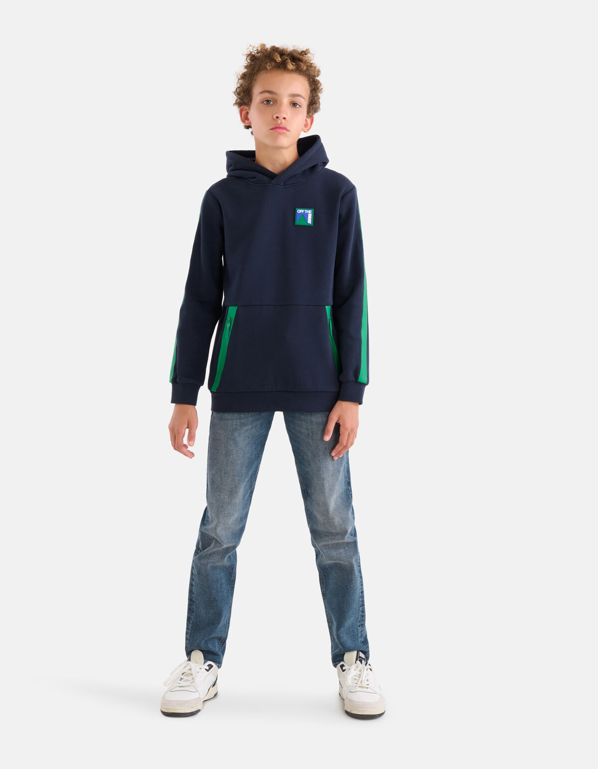 Tape Hoodie Dunkelblau SHOEBY BOYS