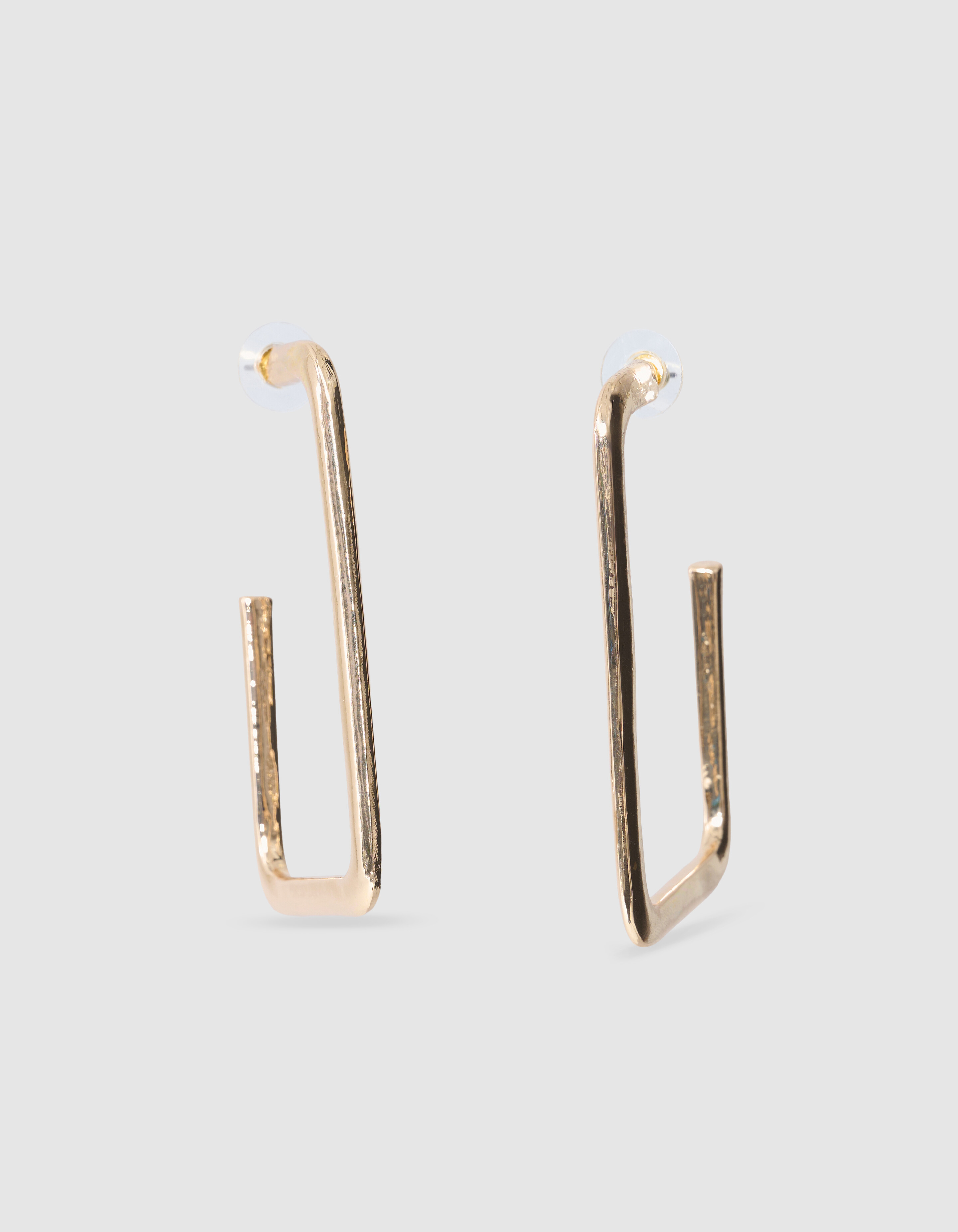 Quadratische Creolen Gold SHOEBY ACCESSOIRES