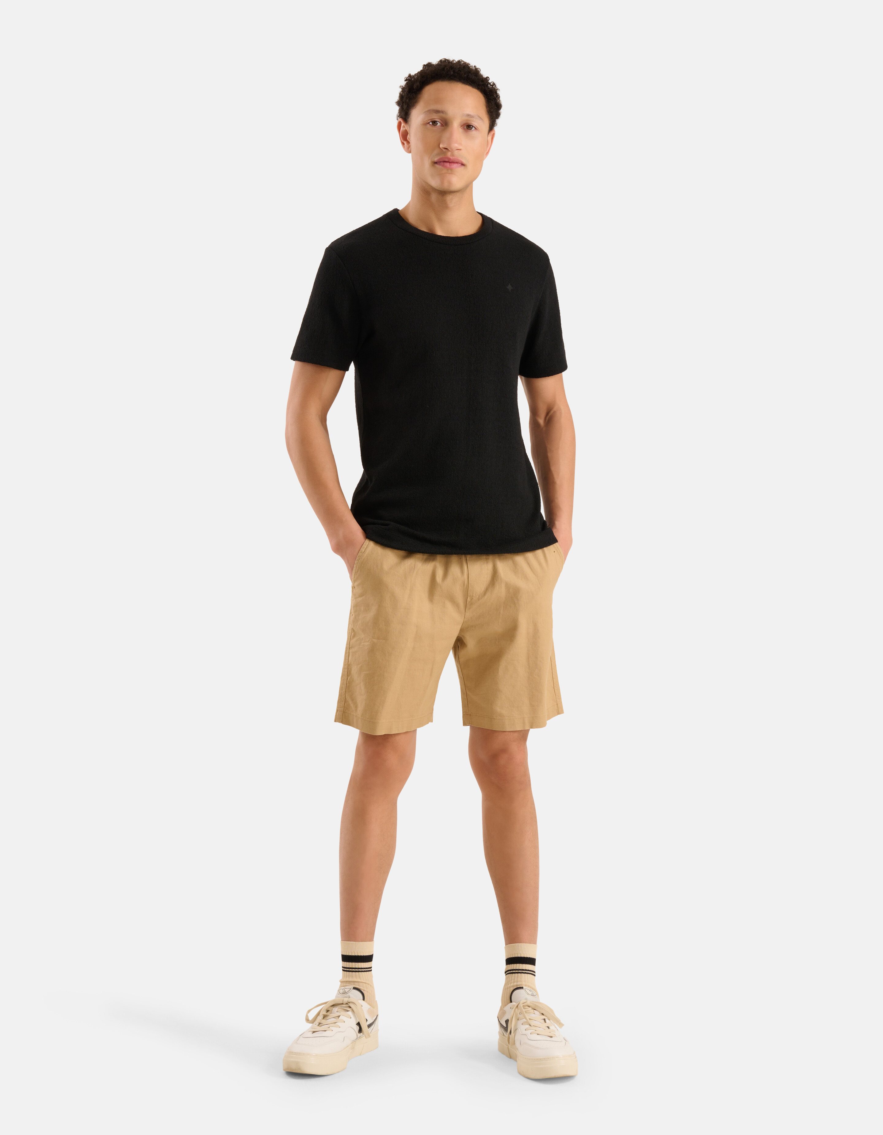Boucle-T-Shirt Schwarz SHOEBY MEN