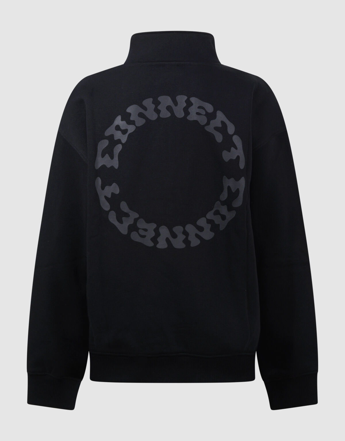 Schwarzer Pullover mit halbem Rei&szlig;verschluss SHOEBY BOYS