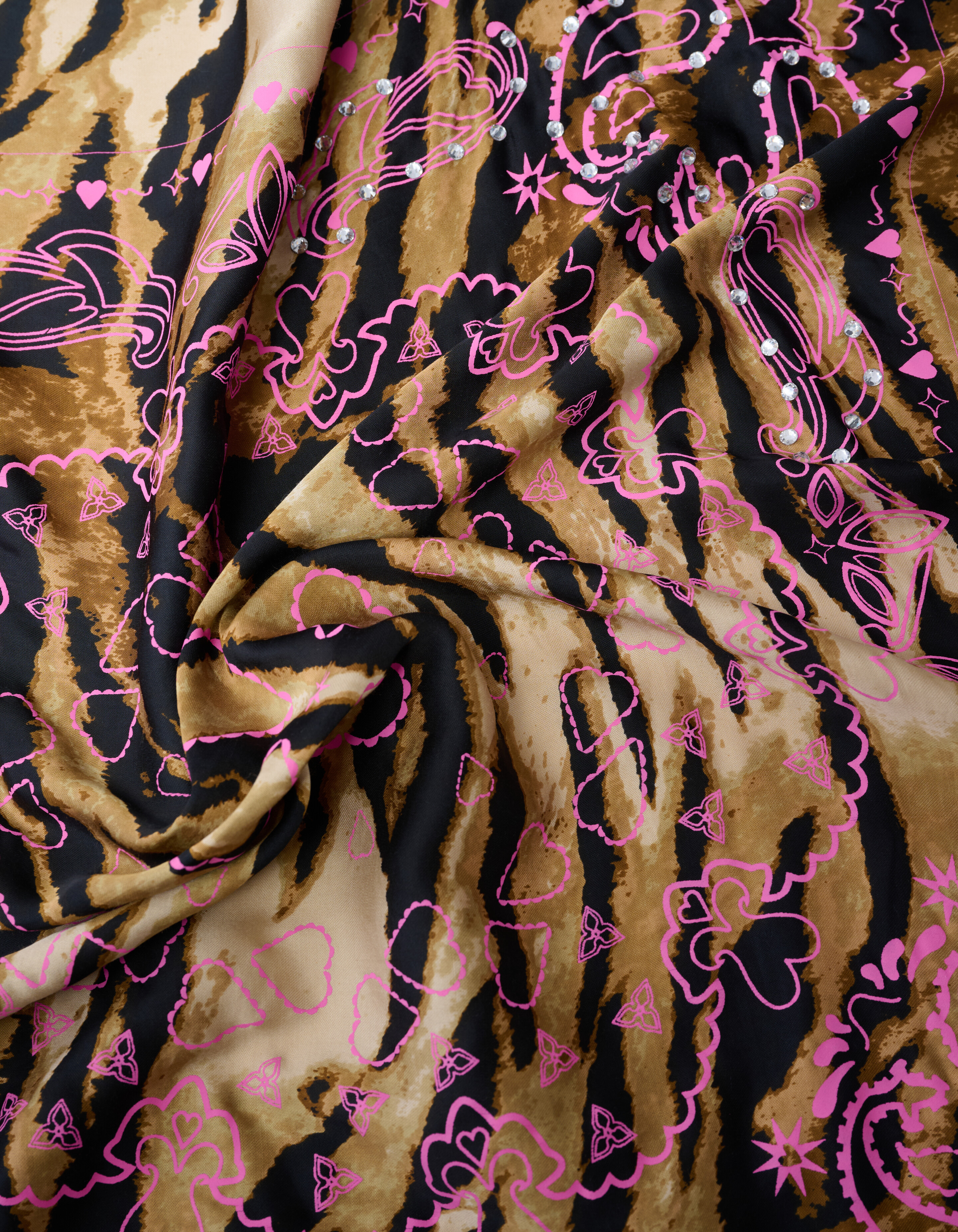 Strass Paisley Schal Braun SHOEBY ACCESSOIRES