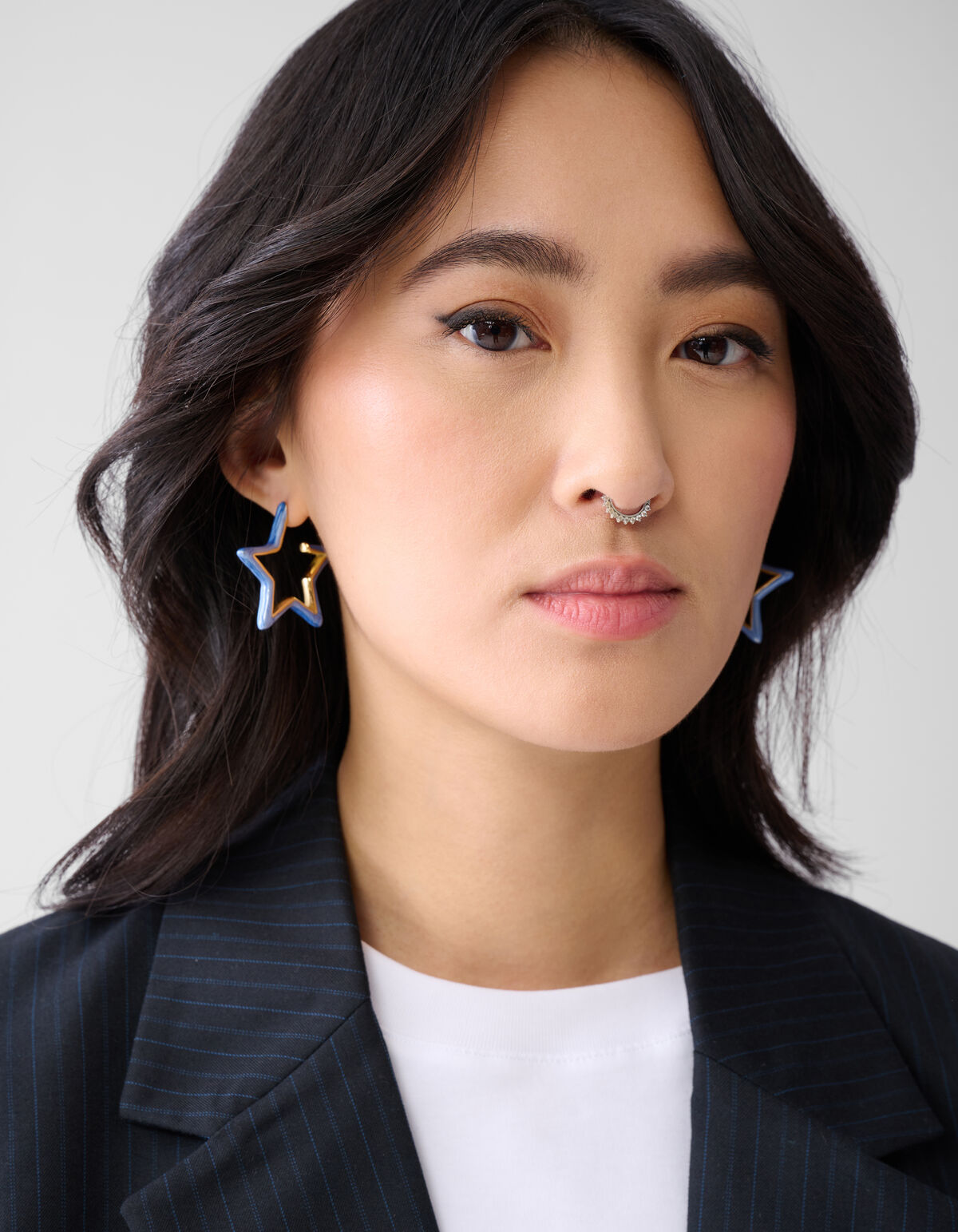 Stern-Ohrringe Blau SHOEBY ACCESSOIRES