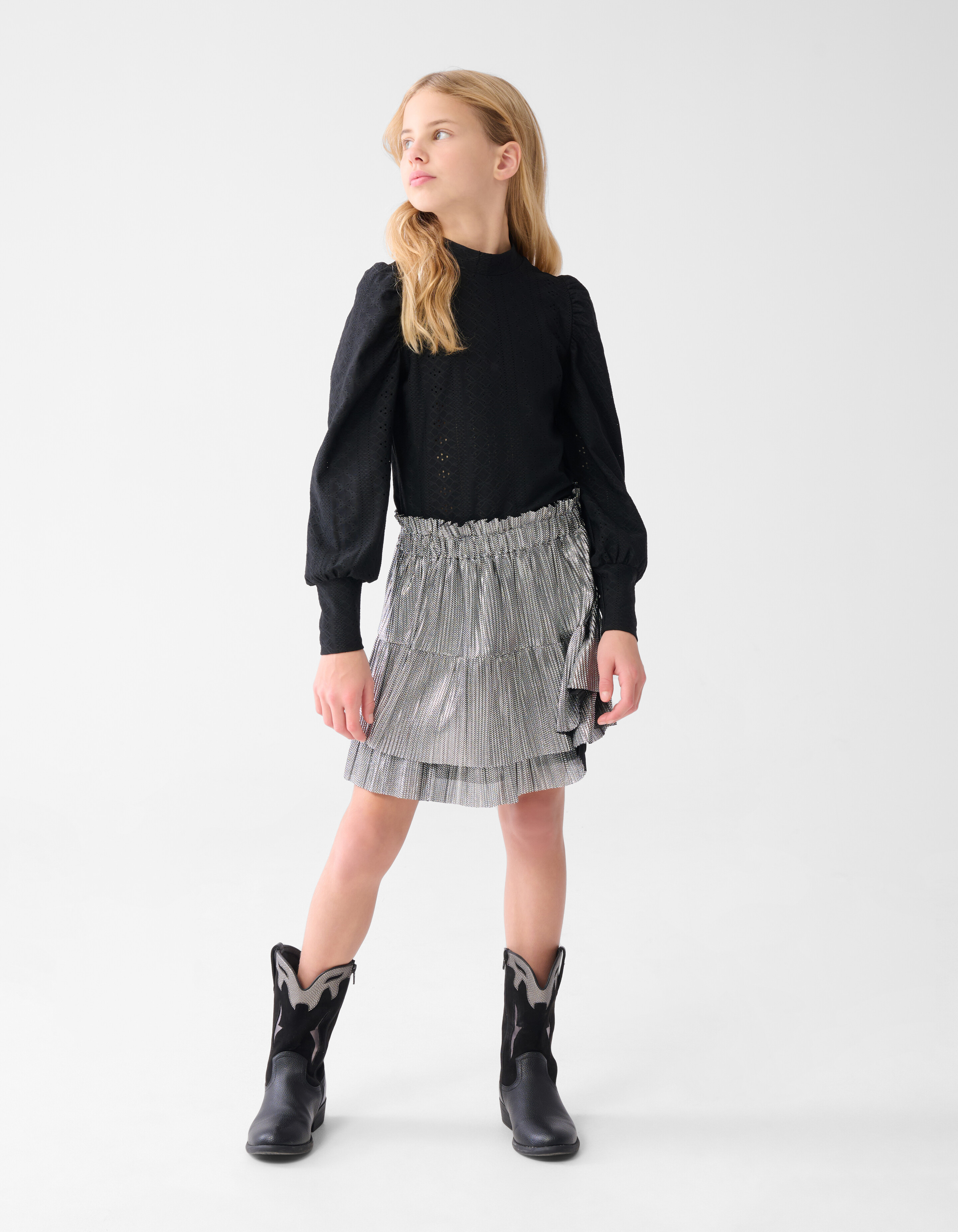Besticktes Top Schwarz SHOEBY GIRLS
