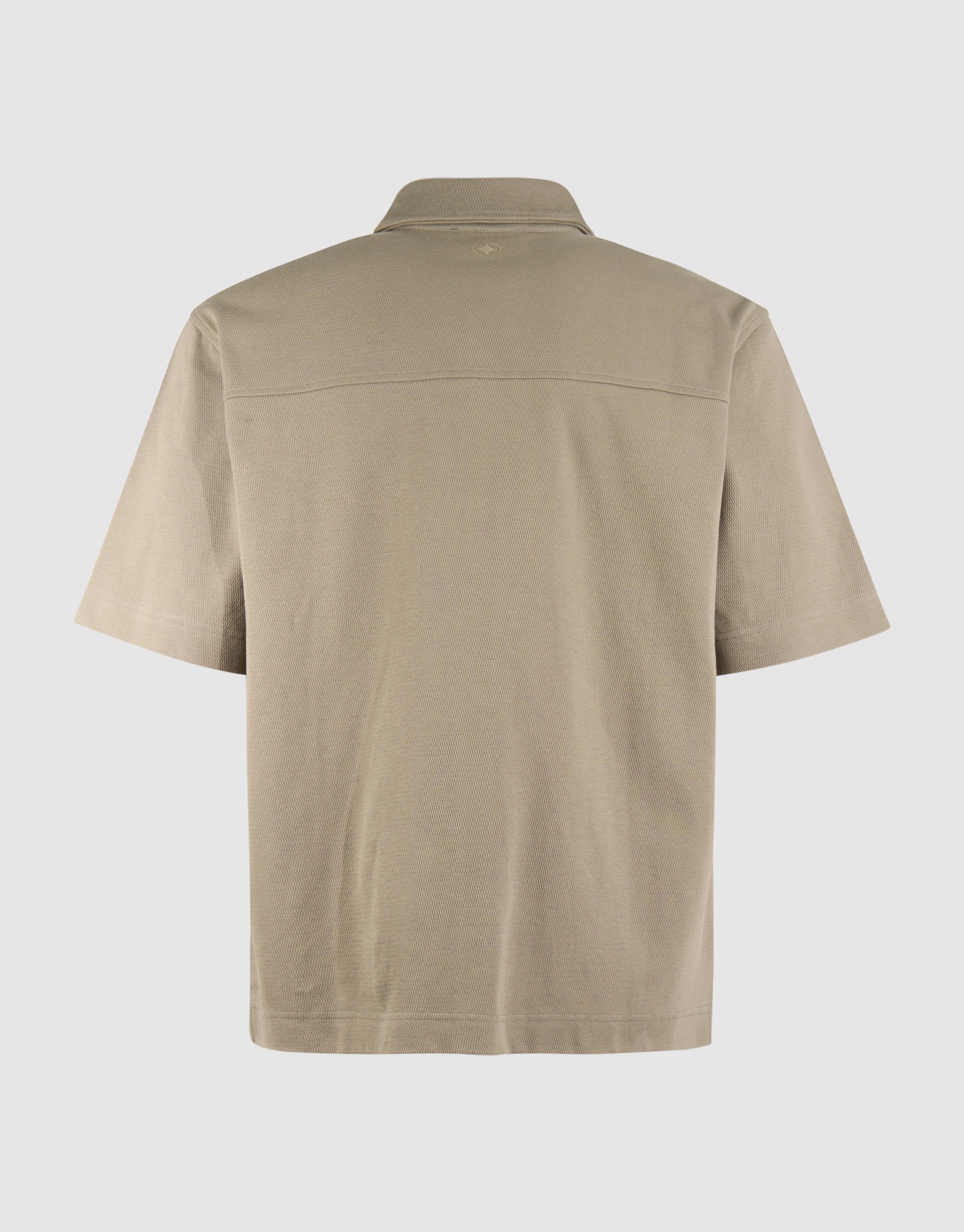 Struktur Zipper Overshirt Khaki SHOEBY MEN