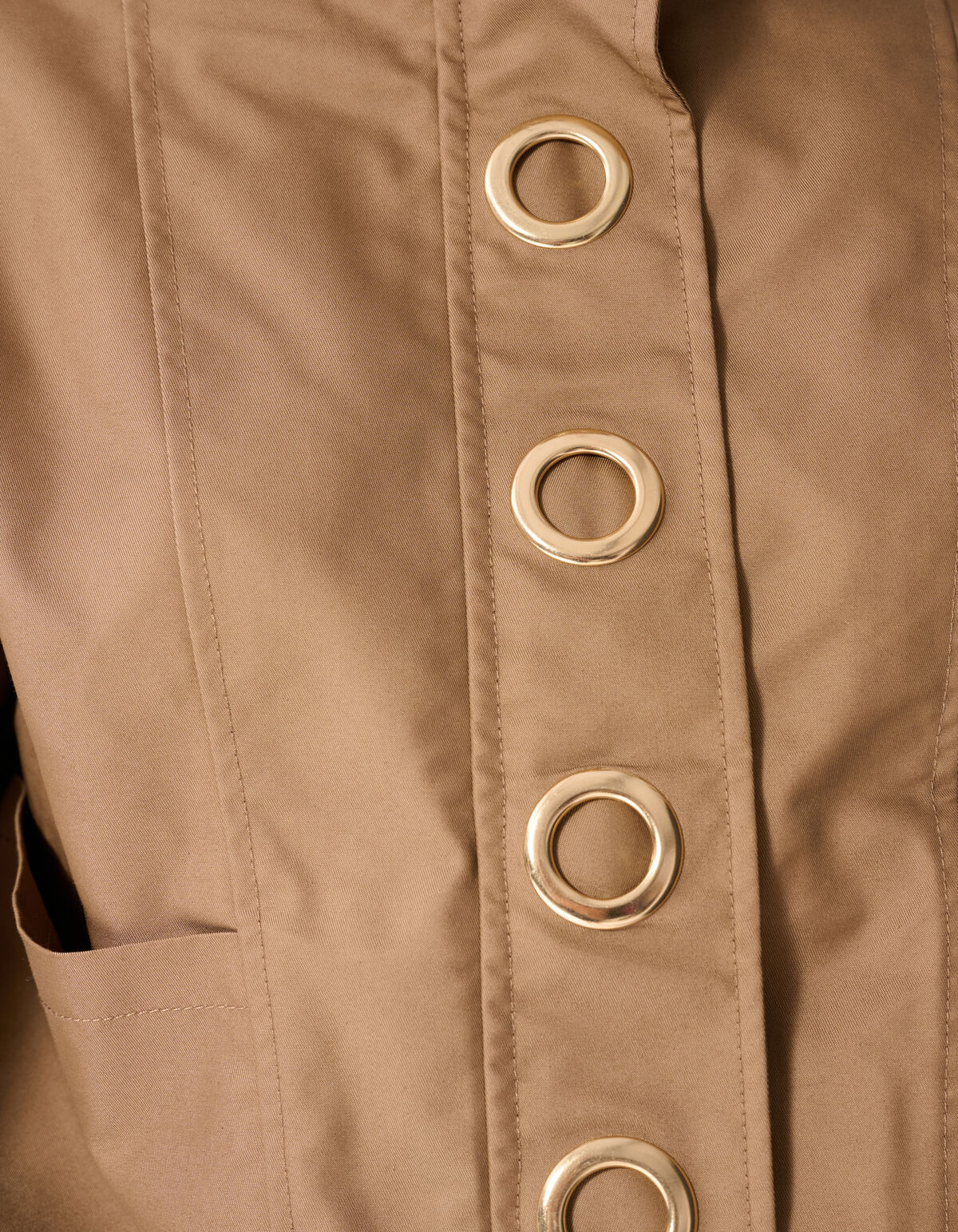 Cargo Eyelet Jacke Camel SHOEBY WOMEN