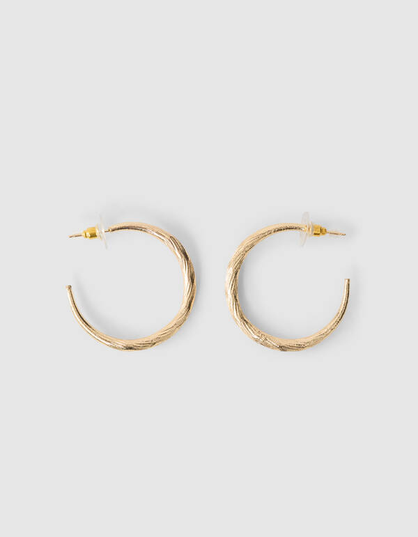 Hammerd Hoop Ohrringe Gold SHOEBY ACCESSOIRES