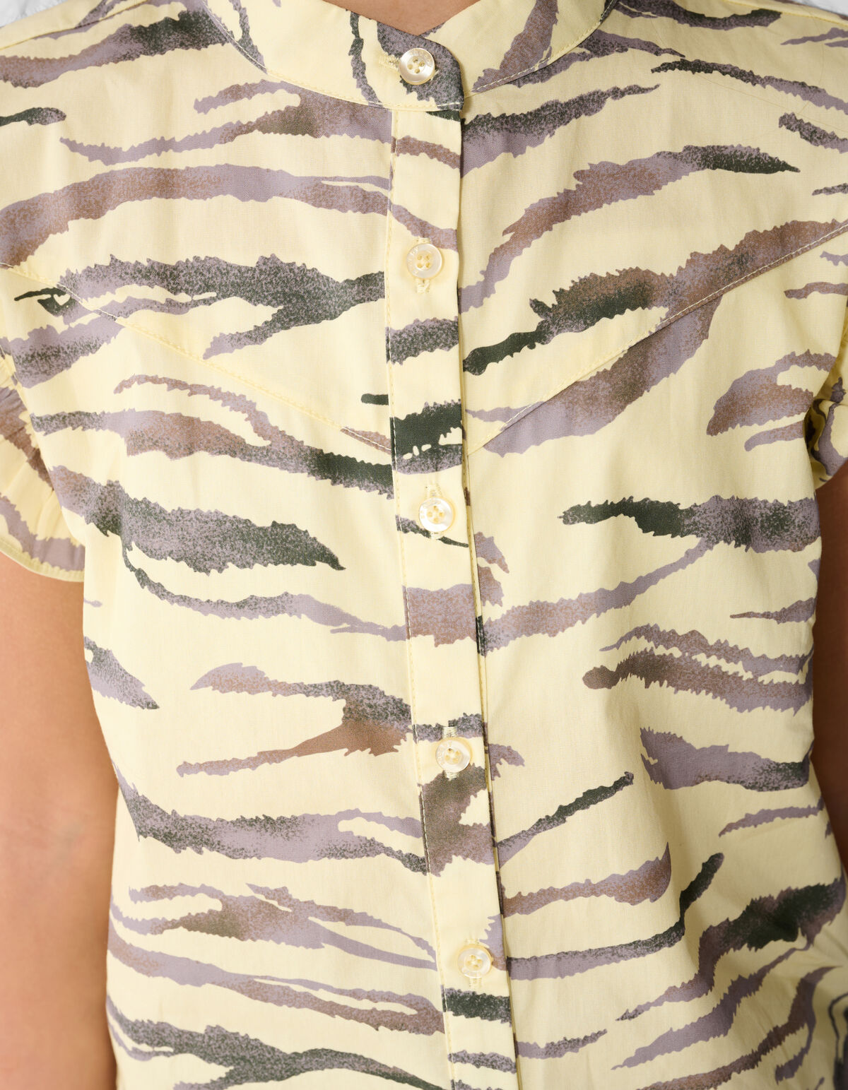 Tiger R&uuml;schentop Hellgelb SHOEBY GIRLS