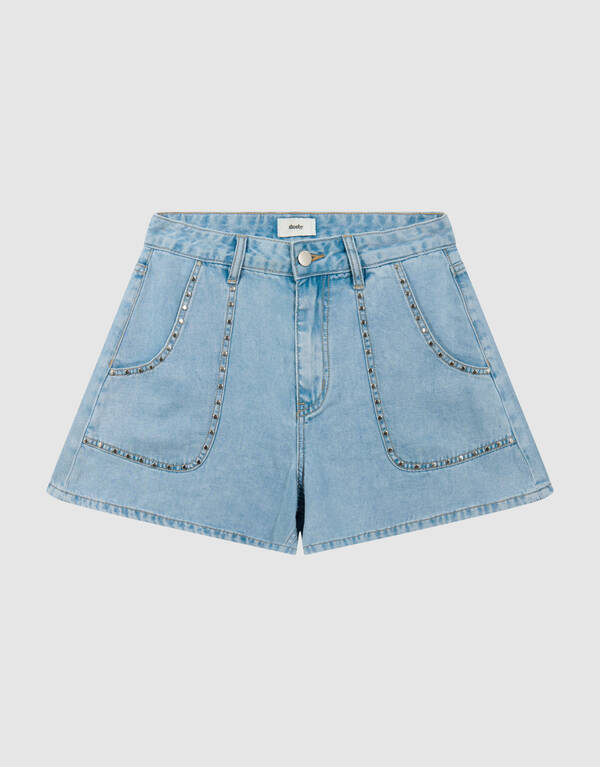 Denim Nieten Shorts Gebleicht SHOEBY WOMEN