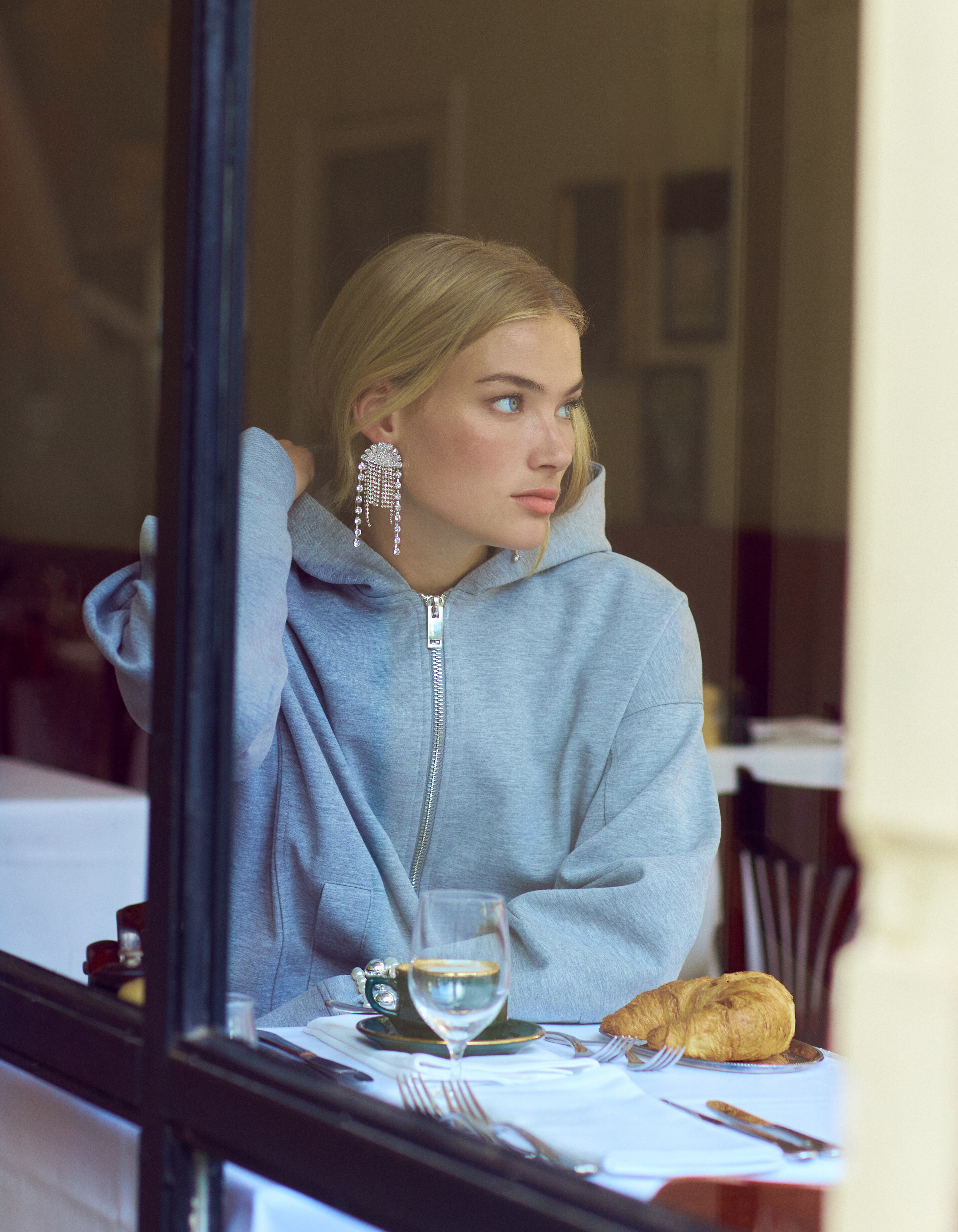 Oversized-Strickjacke Hellgrau By Fred SHOEBY WOMEN