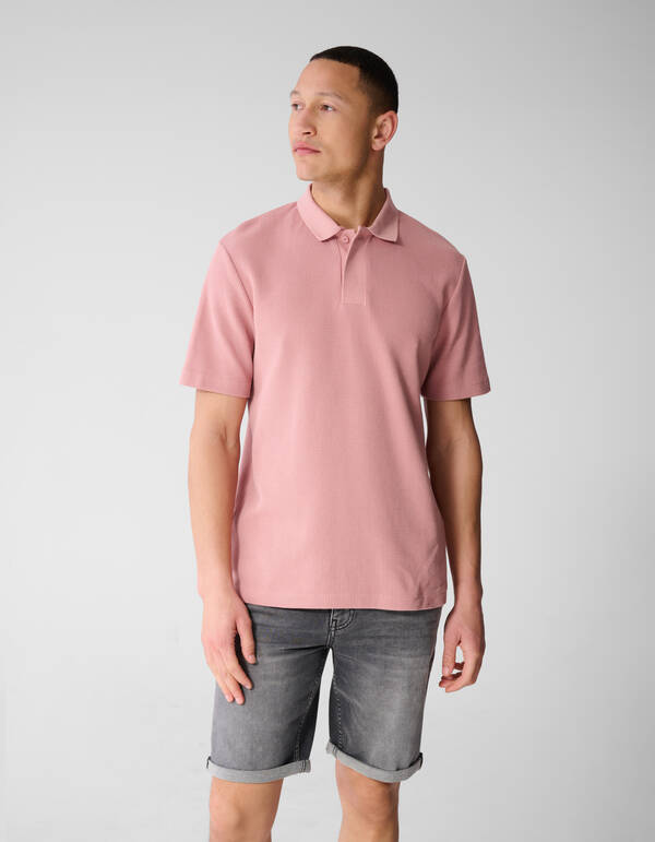 Waffel Polo Rosa SHOEBY MEN