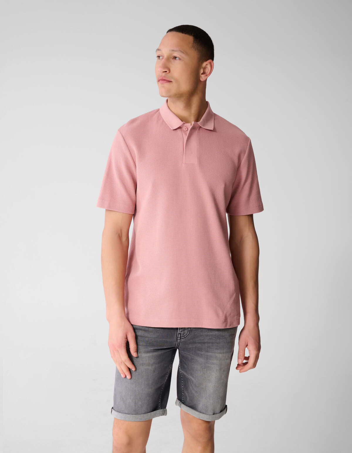 Waffel Polo Rosa SHOEBY MEN