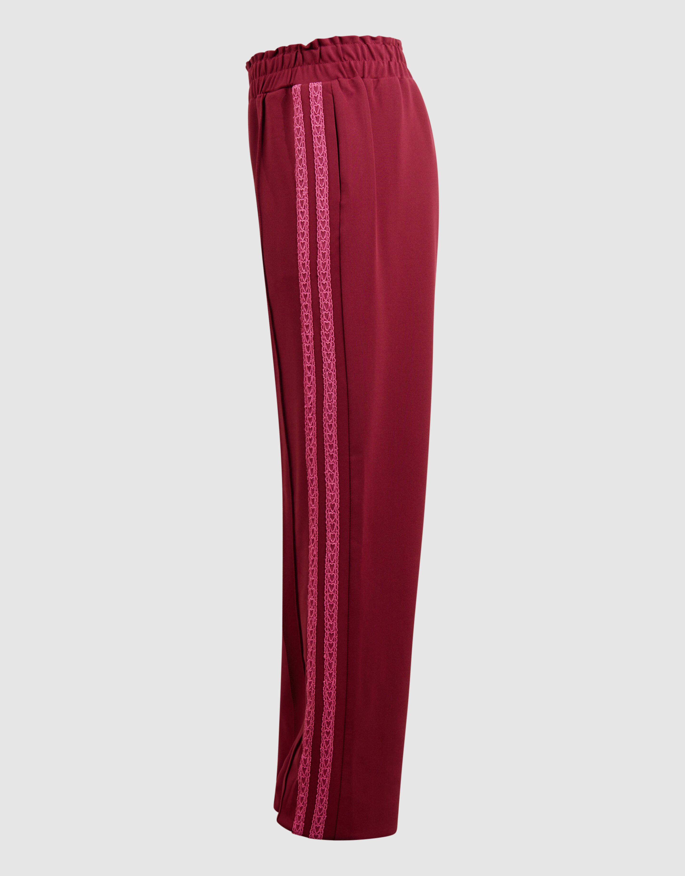 Sportliche Hose mit weitem Bein in Dunkelrosa SHOEBY GIRLS